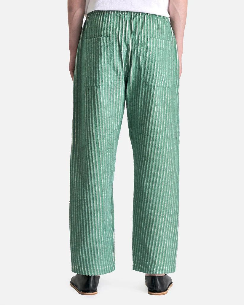 Craig Green o1s1v1r1oon0925 Hand Frayed Stripe Trouser in Green Size US 30 / EU 46 - 2 Thumbnail