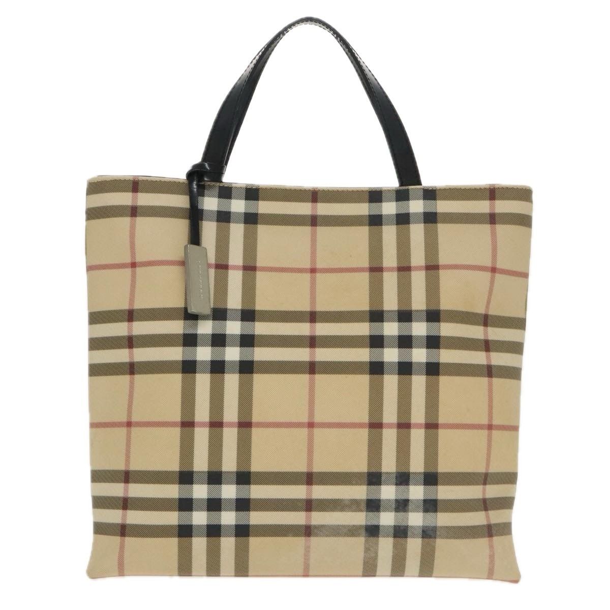 Burberry Burberry Nova Check Tote Canvas and Leather Size ONE SIZE - 1 Thumbnail