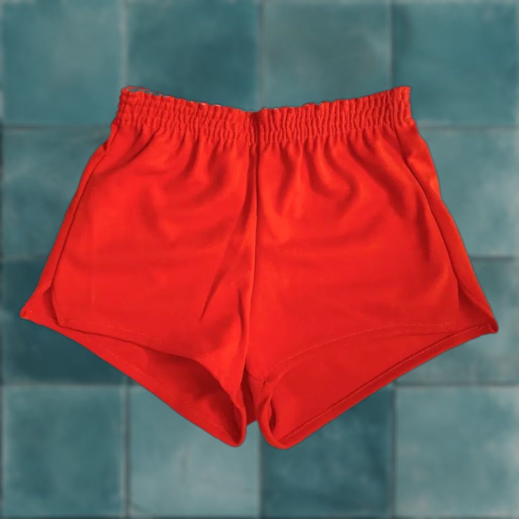 Russell Athletic VINTAGE Russell Athletic gym shorts Mens S orange 90s deadstock NWOT USA Elastic Waist Athletic Unworn Size US 29 - 1 Thumbnail
