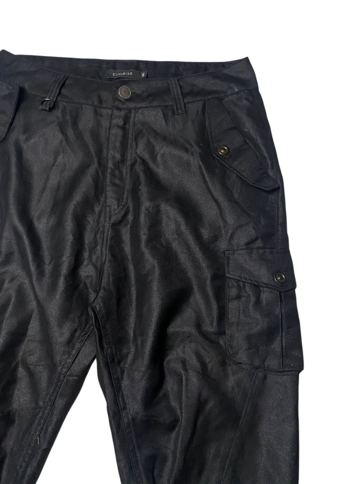 If Six Was Nine 2000's Civarize Waxed Zip Shorts Size US 31 - 4 Thumbnail