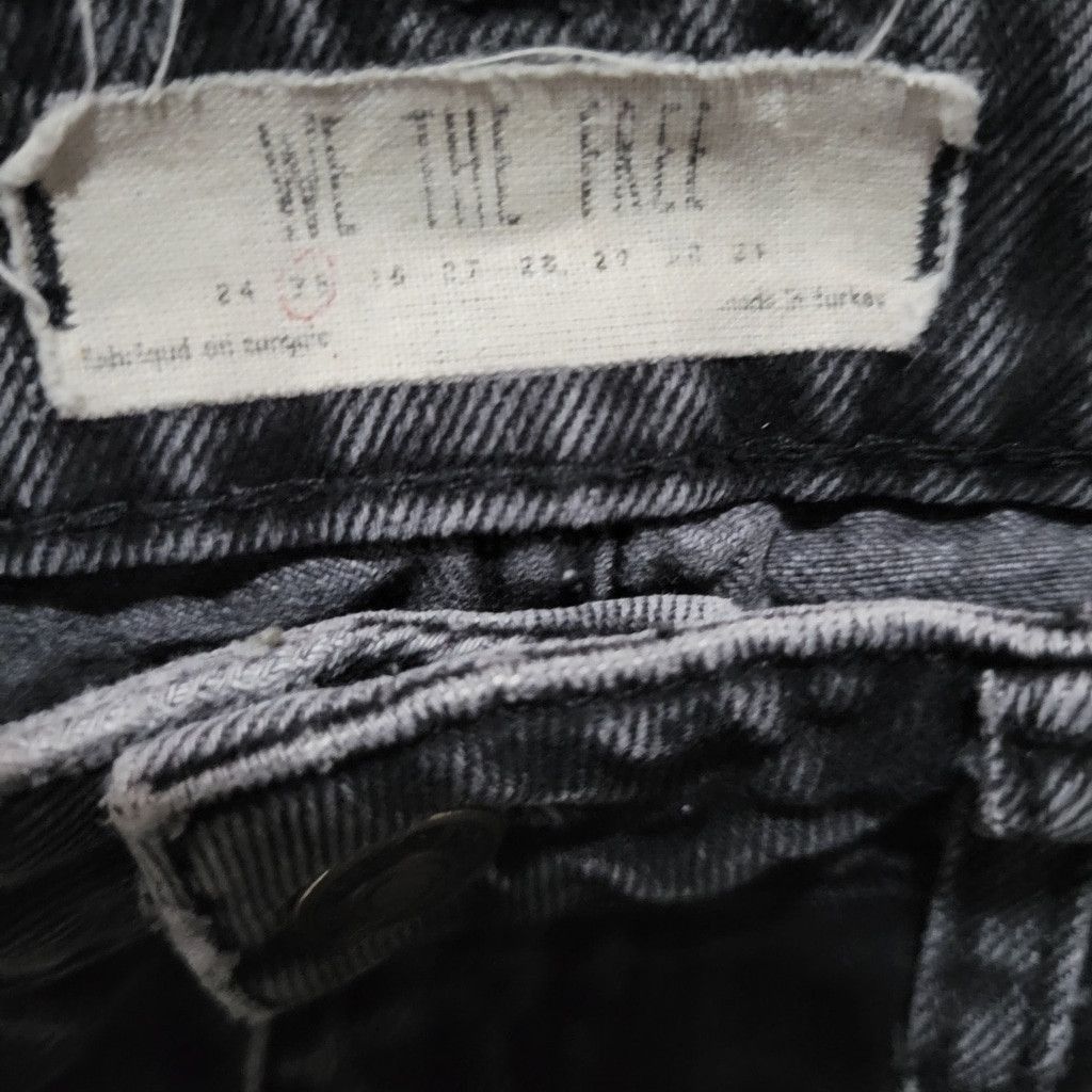 Free People Free People Women's Straight-Leg Jeans Gray 26 Inseam 28" Size 26" / US 2 / IT 38 - 7 Thumbnail