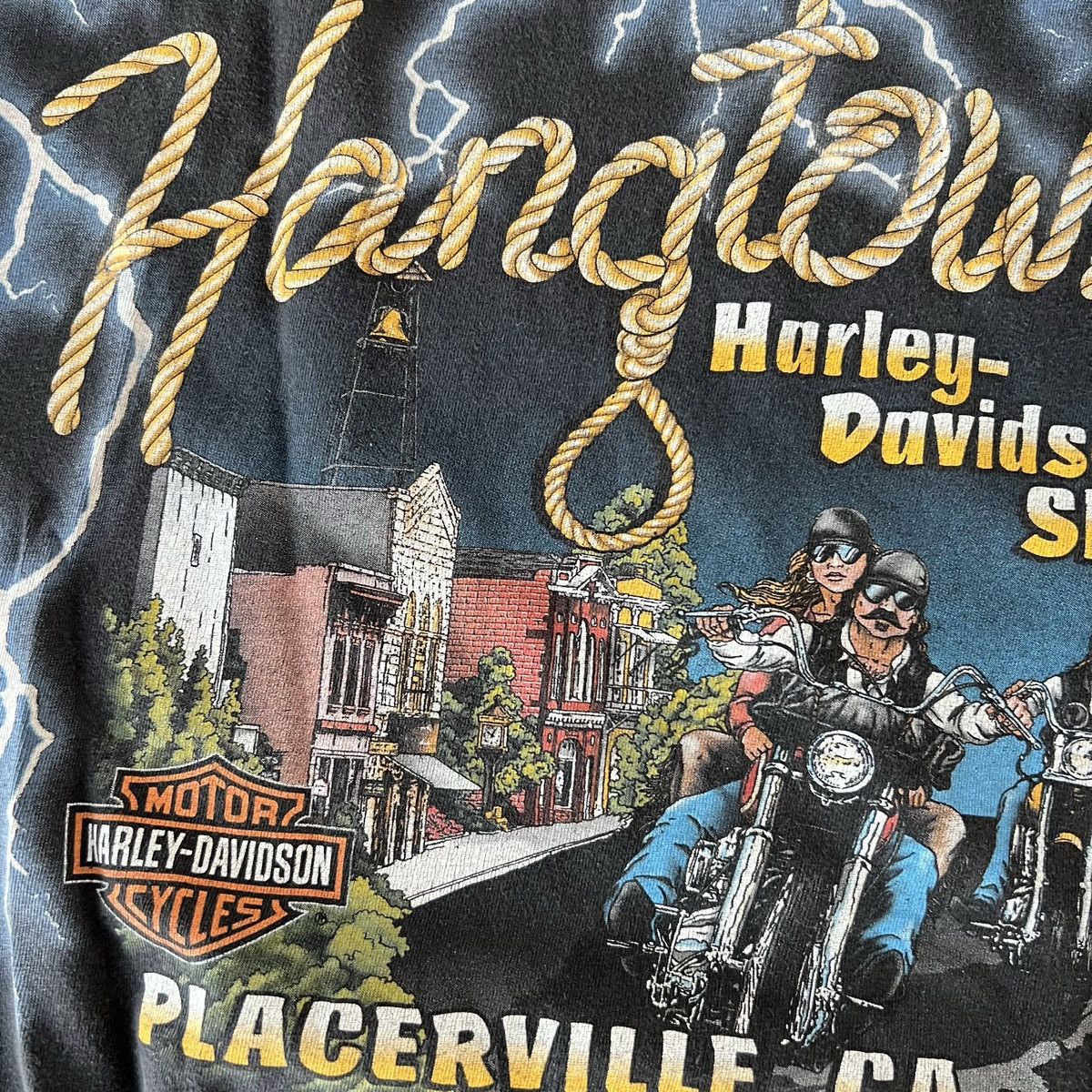 Vintage Vintage Harley Davidson Lightning shirt rare Size US L / EU 52-54 / 3 - 8 Thumbnail