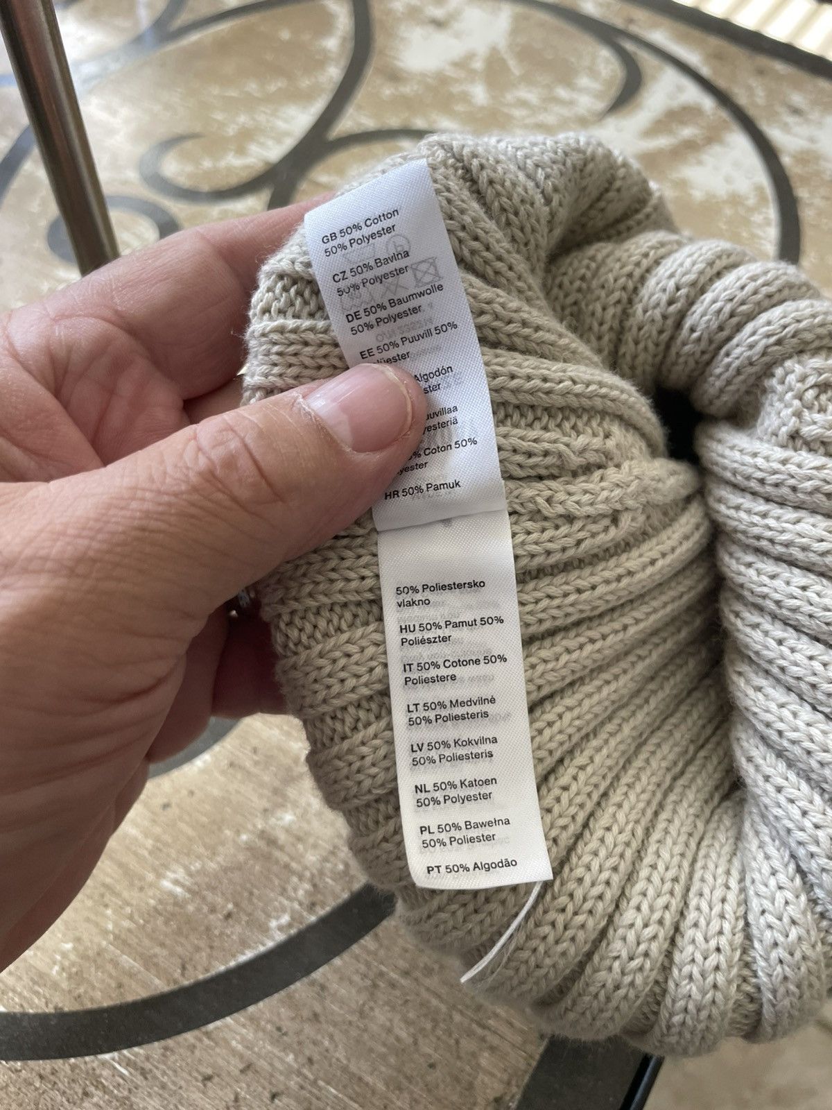 Weekday Otto Beanie Ribbed Cotton/Poly blend Size ONE SIZE - 5 Thumbnail