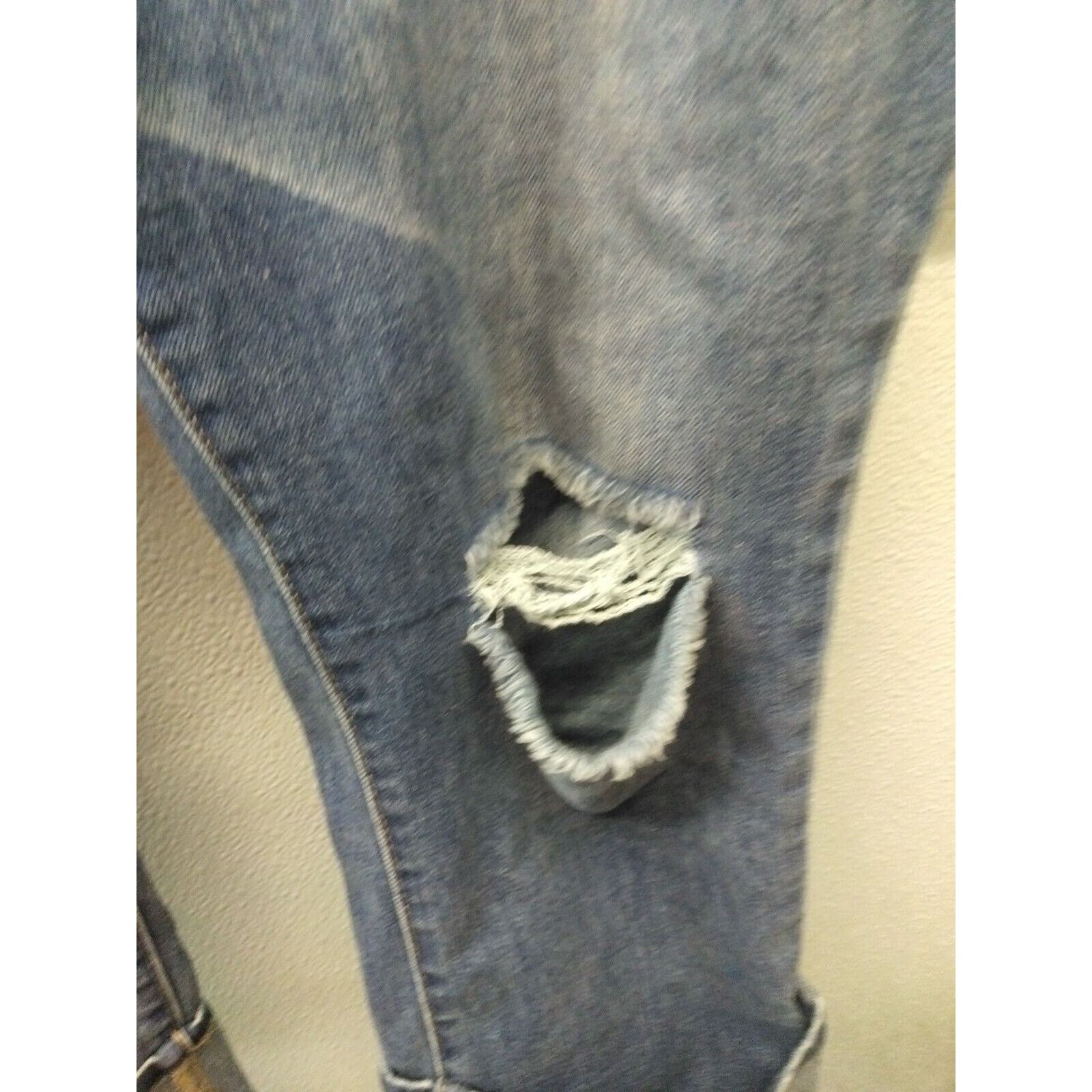 Other Ana jeans 32/14 women cuffed cropped blue dark washDestressd Size 36" / US 14 / IT 50 - 3 Thumbnail