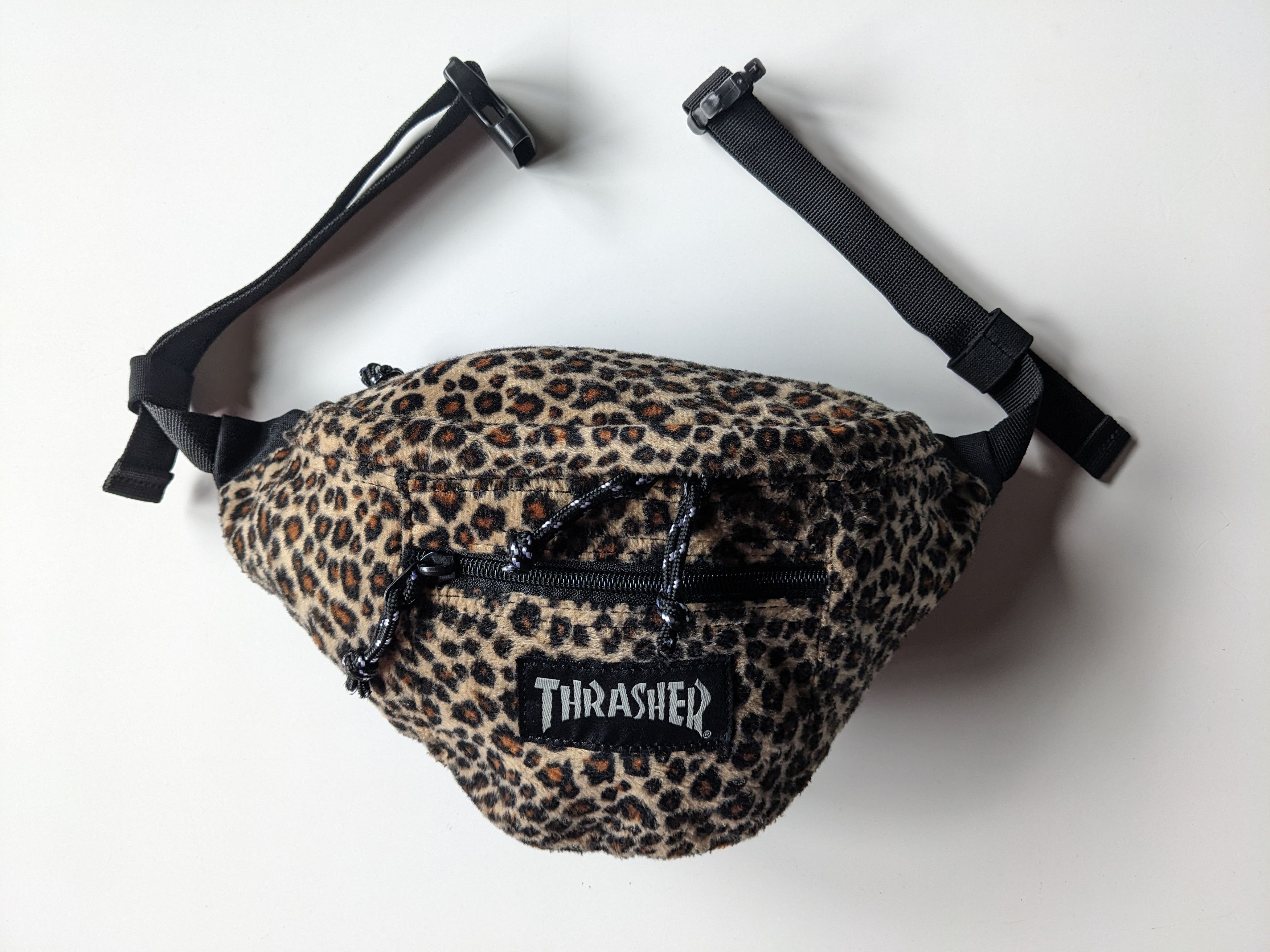 Vintage Trasher skateboard leopard waistbag