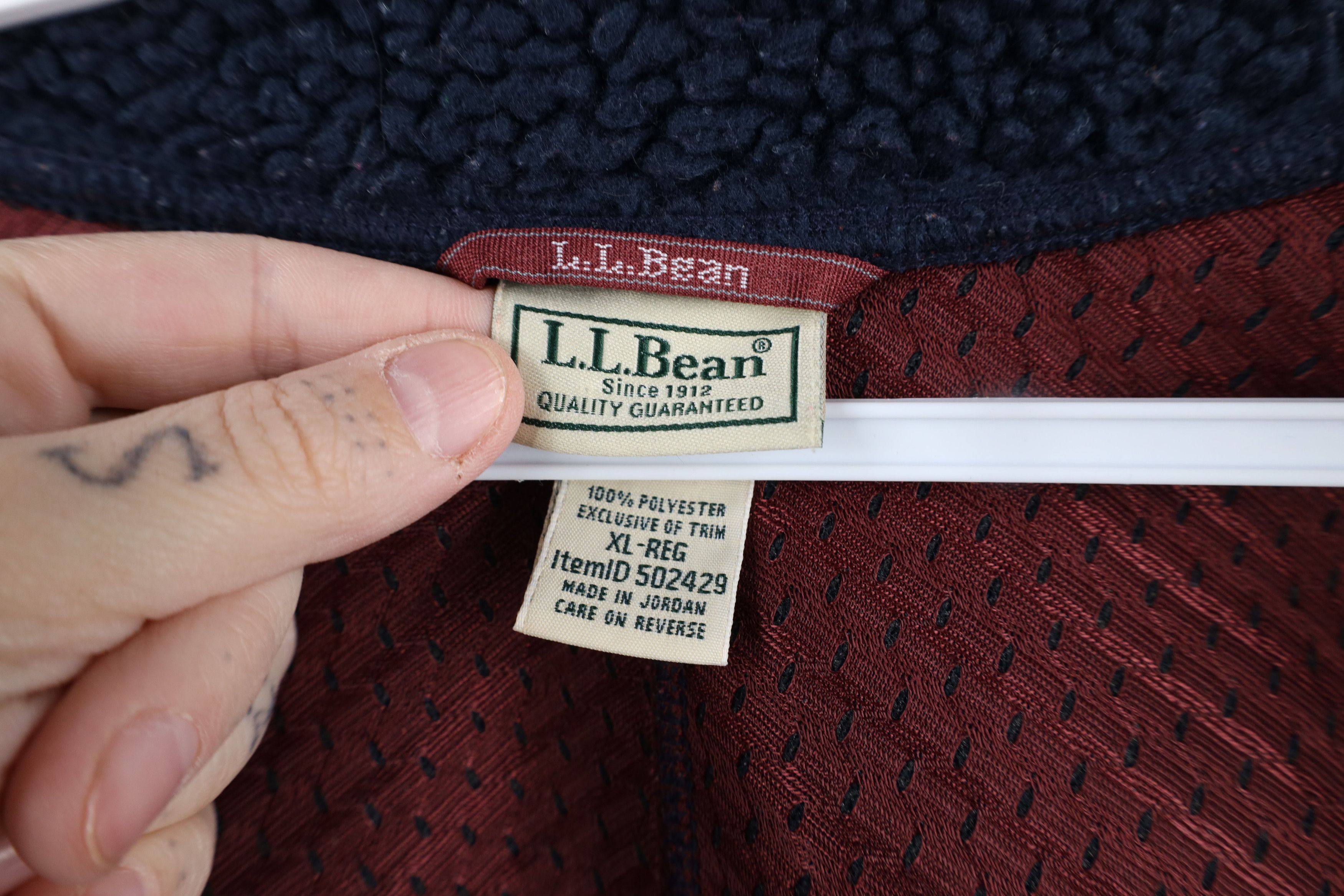 L.L. Bean Vintage LL Bean Deep Pile Fleece Full Zip Vest jacket Blue Size US XL / EU 56 / 4 - 7 Thumbnail