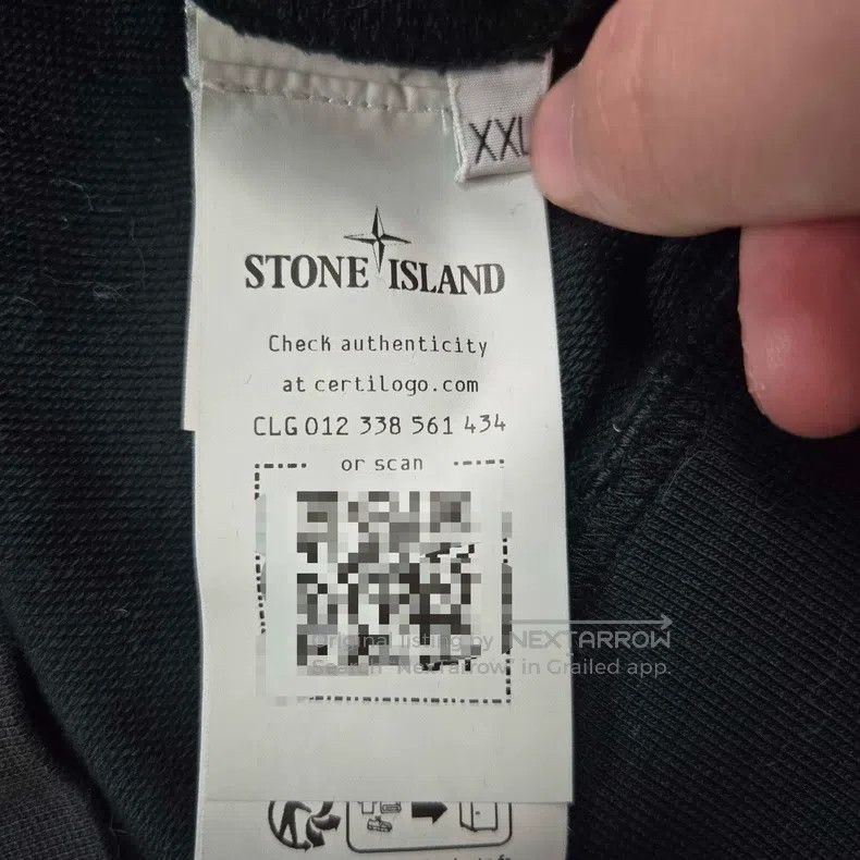 Stone Island Stone Island Black Basic Hoodie Long Sleeve, XXL Size Size US XXL / EU 58 / 5 - 5 Thumbnail