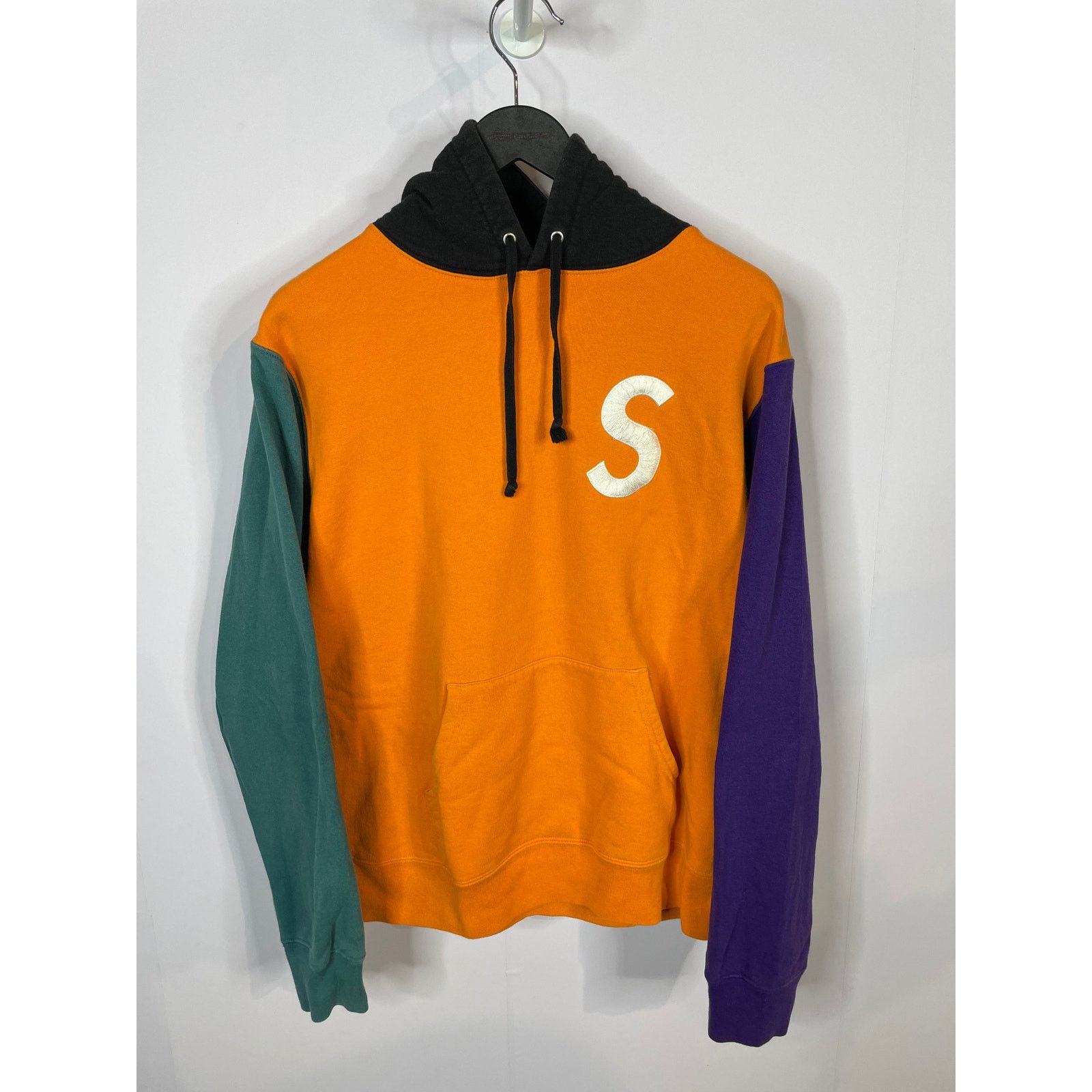 Supreme S Logo Multi Color Hoodie Used Medium