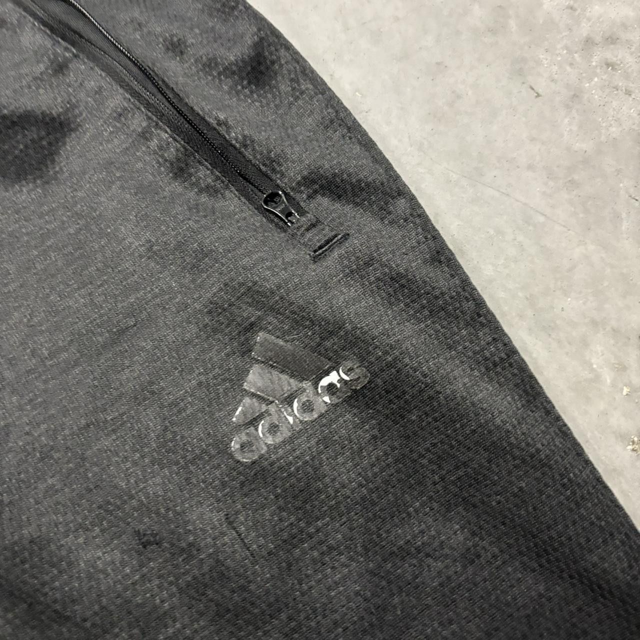 Adidas × Vintage Crazy Vintage Y2K/2000s Baggy Black Adidas Streetwear Skater Track Pants! Size US 32 / EU 48 - 6 Thumbnail