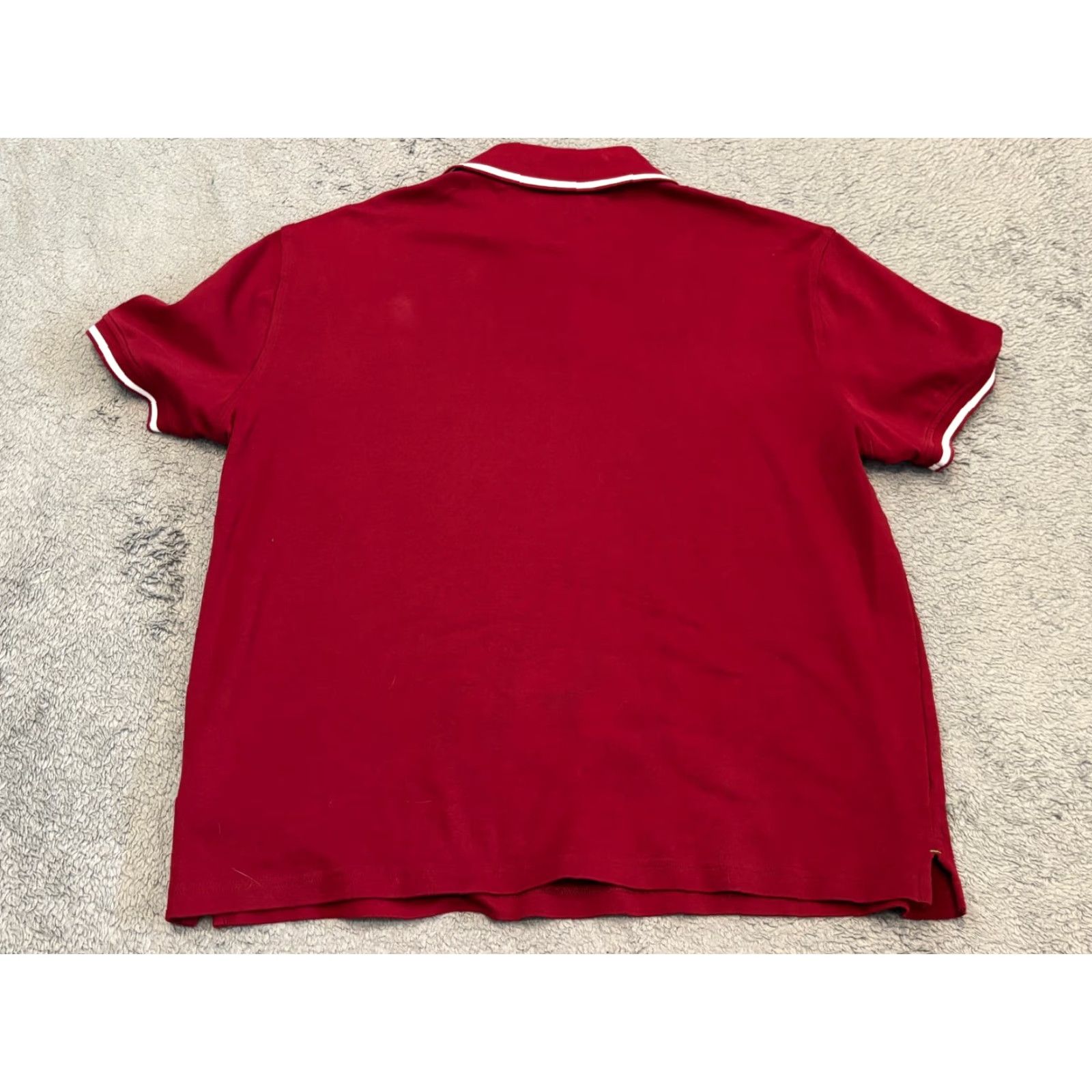 Tommy Hilfiger Tommy Hilfiger Polo Shirt Mens XL Red Casual Short Sleeve Pique Custom Modern Preppy Sports/Classic/Colorful Logo Button Size US XL / EU 56 / 4 - 5 Thumbnail