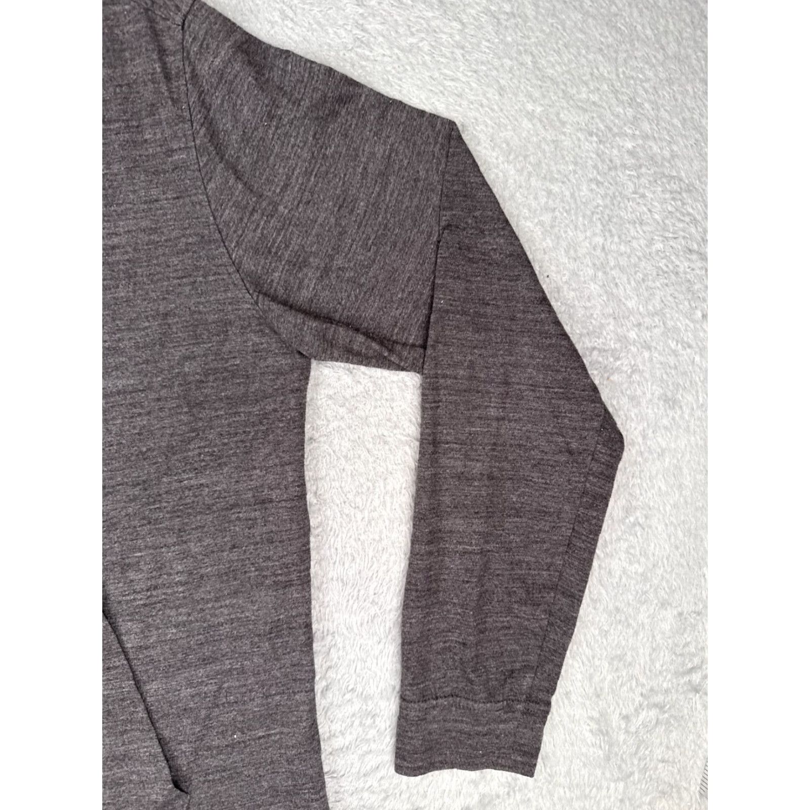 The North Face VINTAGE The North Face Jacket Men Large Gray Heather Jersey Fabric Hood Cotton Tri-Blend Size US L / EU 52-54 / 3 - 4 Thumbnail