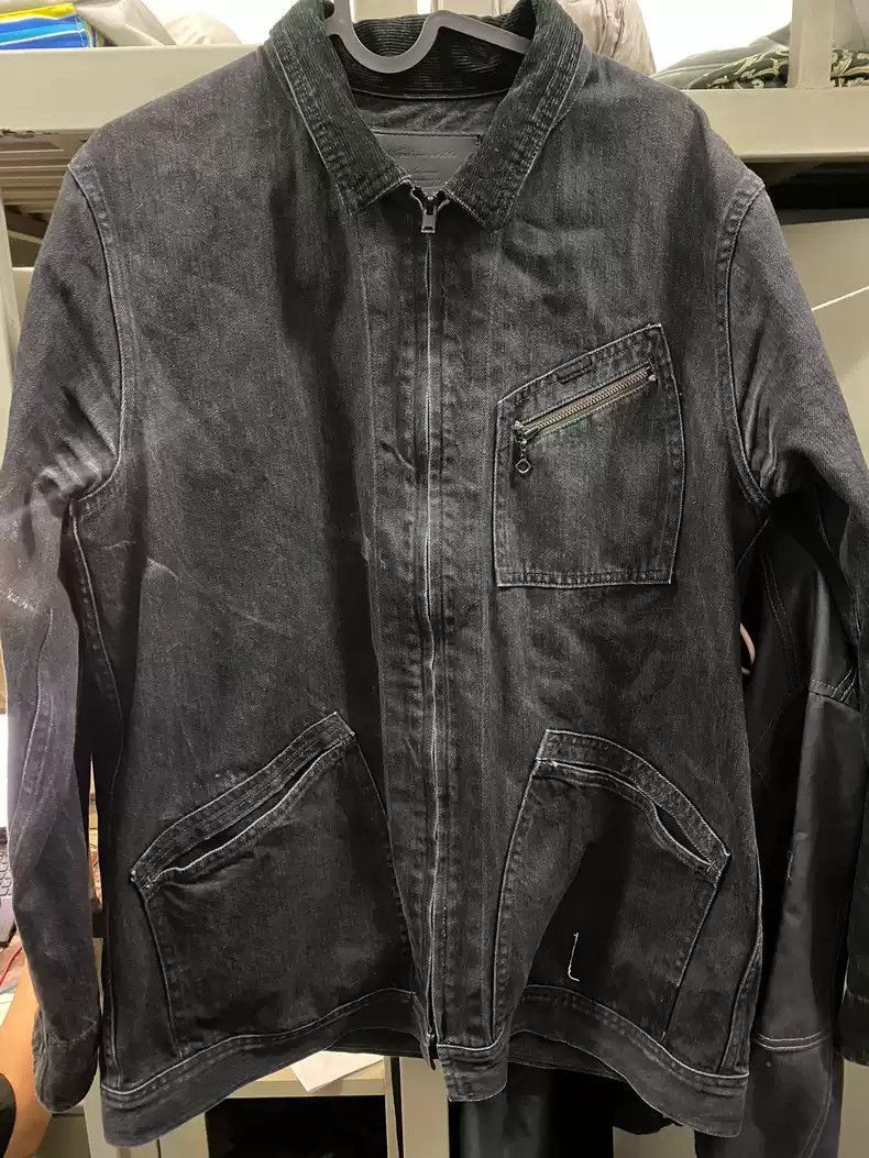 Undercover undercover Coat Jacket shirt Washed black denim coat Size US XL / EU 56 / 4 - 1 Thumbnail