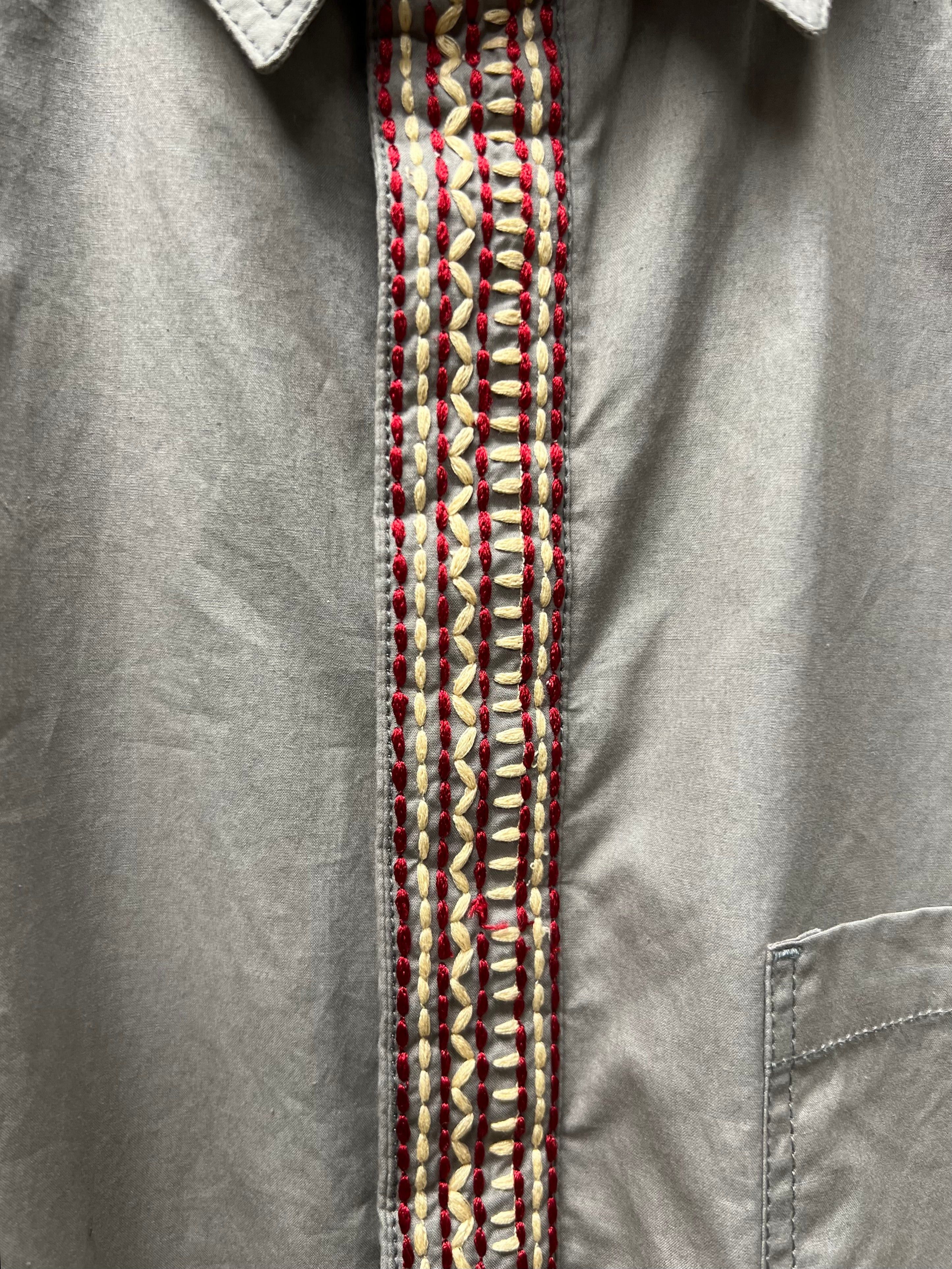 Maharishi Maharishi Rope Embroidered Collar Button Down Shirt Size US M / EU 48-50 / 2 - 2 Thumbnail
