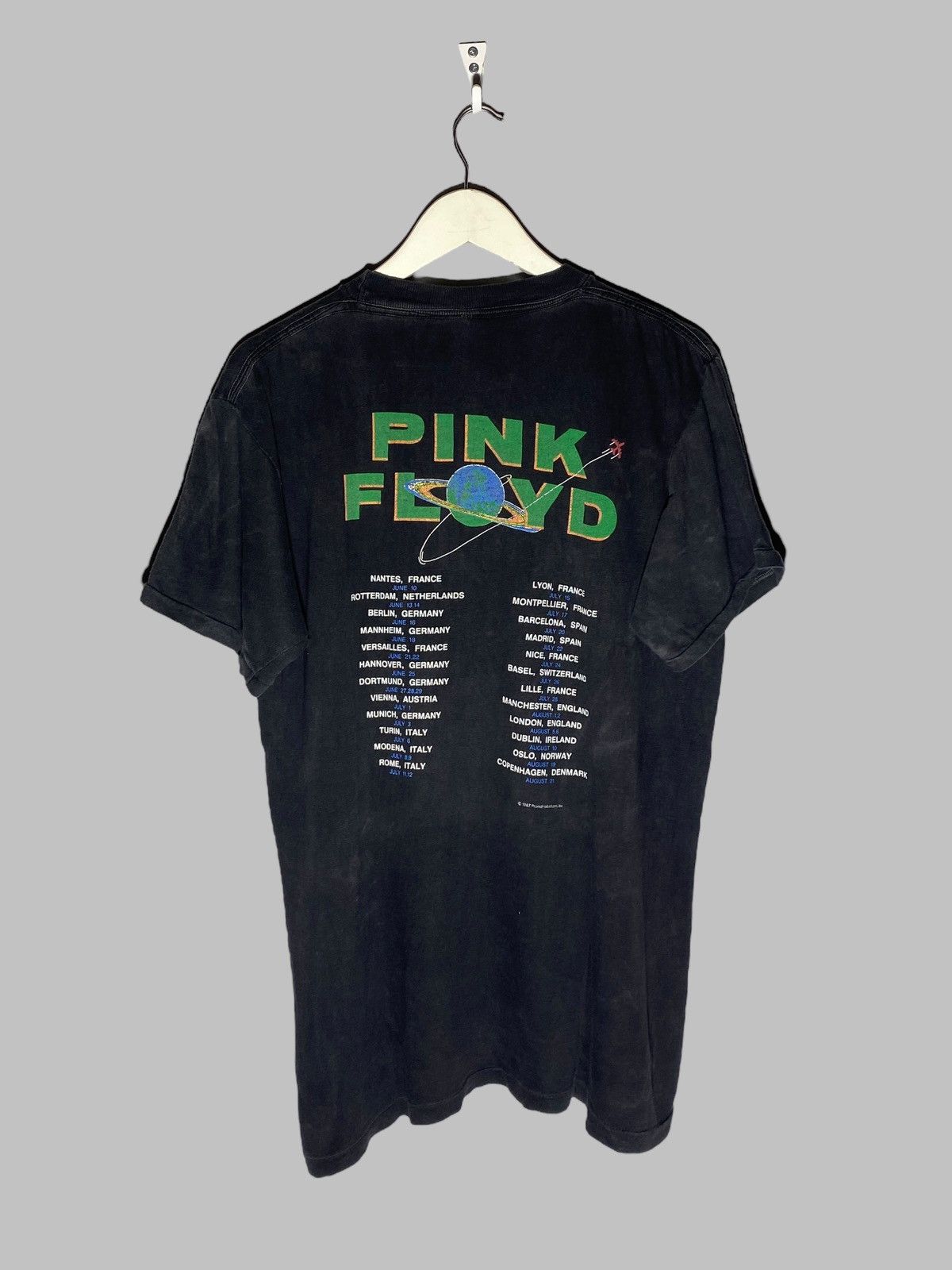 Band Tees × Pink Floyd × Vintage Vintage 1987 Pink Floyd Europe Tour Single Stitch T-Shirt Size US L / EU 52-54 / 3 - 2 Thumbnail