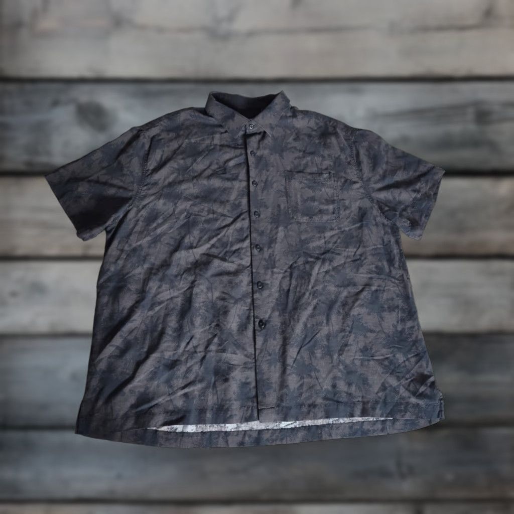 Nat Nast VINTAGE Nat Nast Luxury Originals Shirt Mens 2XL Short Sleeve Black Silk Blend Casual Hipster Size US XXL / EU 58 / 5 - 1 Thumbnail