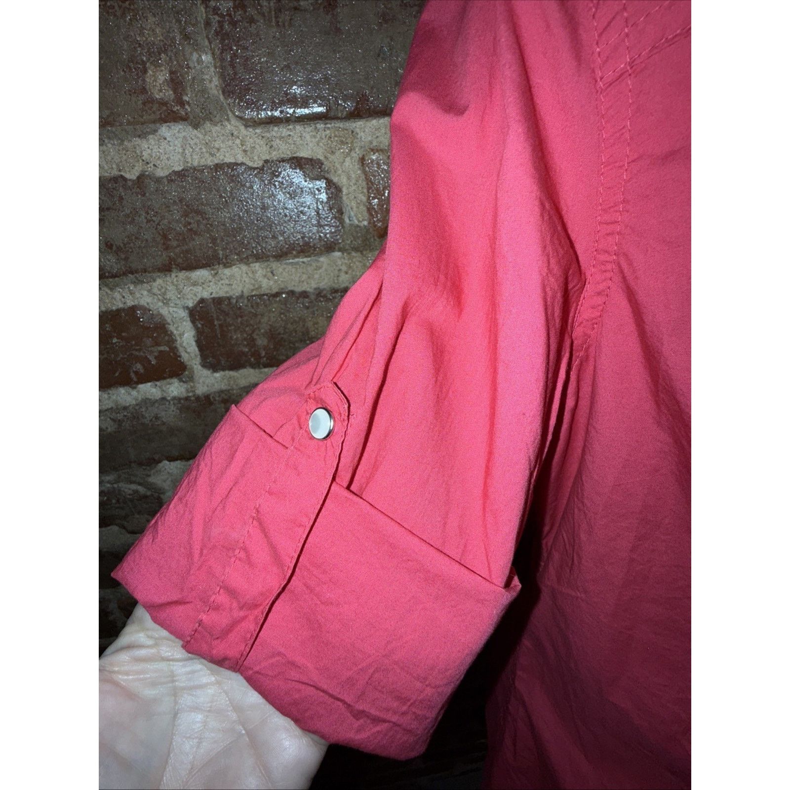 Harley Davidson Harley Davidson Wm's Pearl Snap Moto Western Pink Shirt Sz L Size L / US 10 / IT 46 - 4 Thumbnail