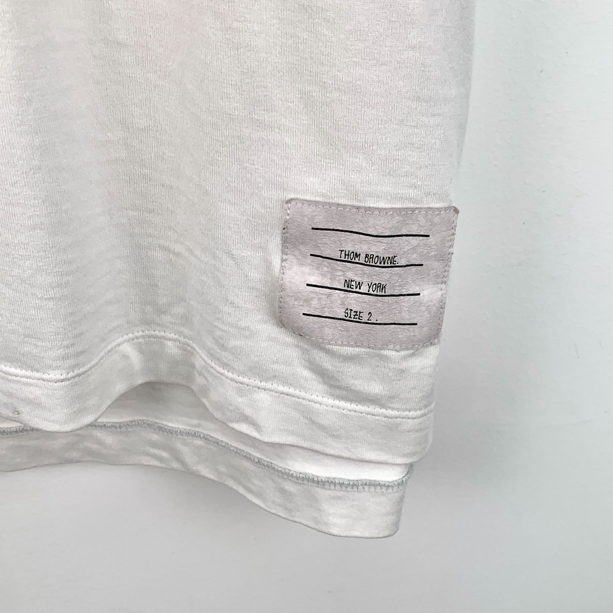 Thom Browne Thom Browne White Cotton Short-Sleeve T-Shirt Size 2M Made I Size XS / US 0-2 / IT 36-38 - 6 Thumbnail