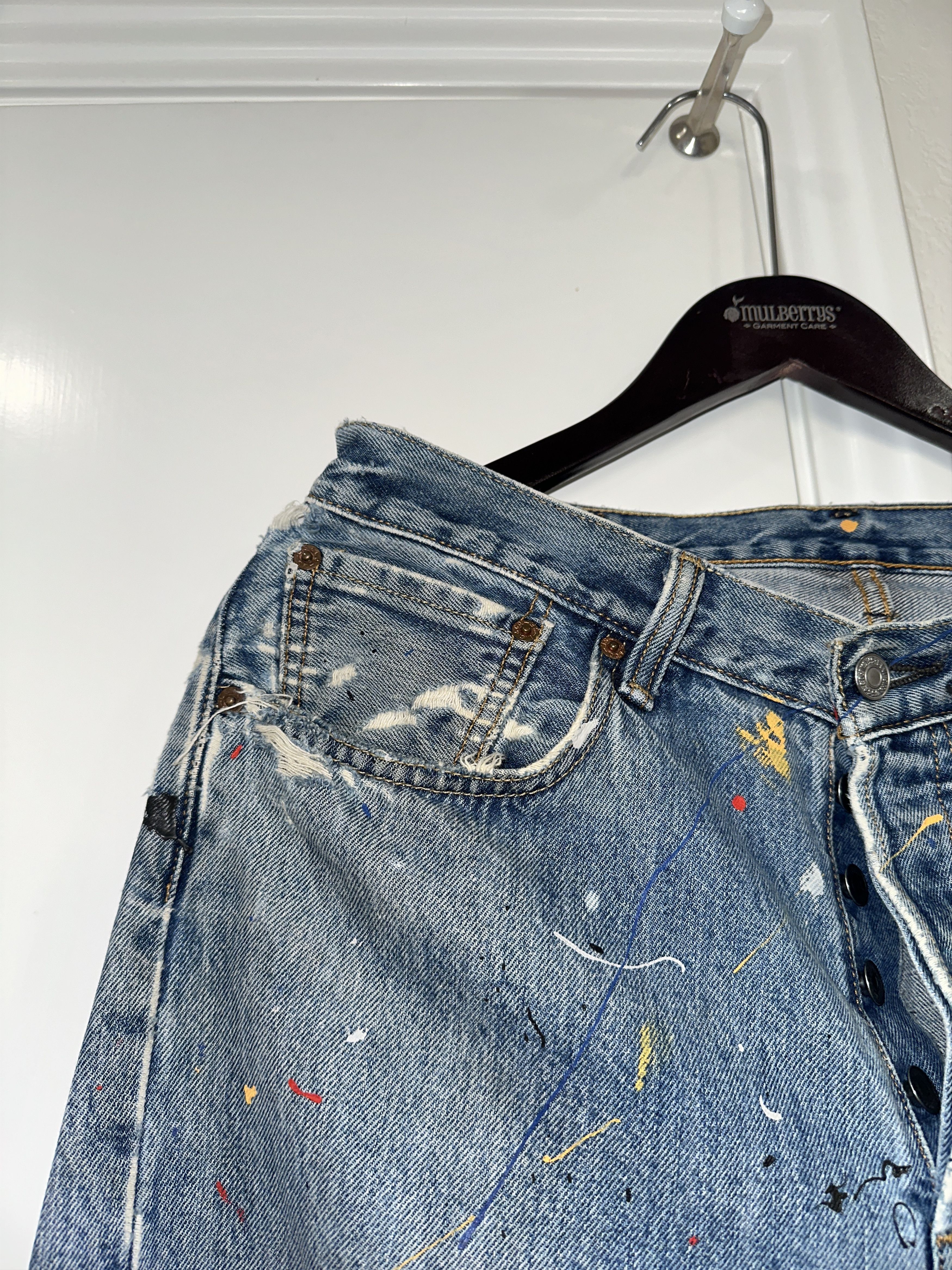 Levi's Vintage Levi's Paint Splatter Jeans Size US 32 / EU 48 - 7 Thumbnail