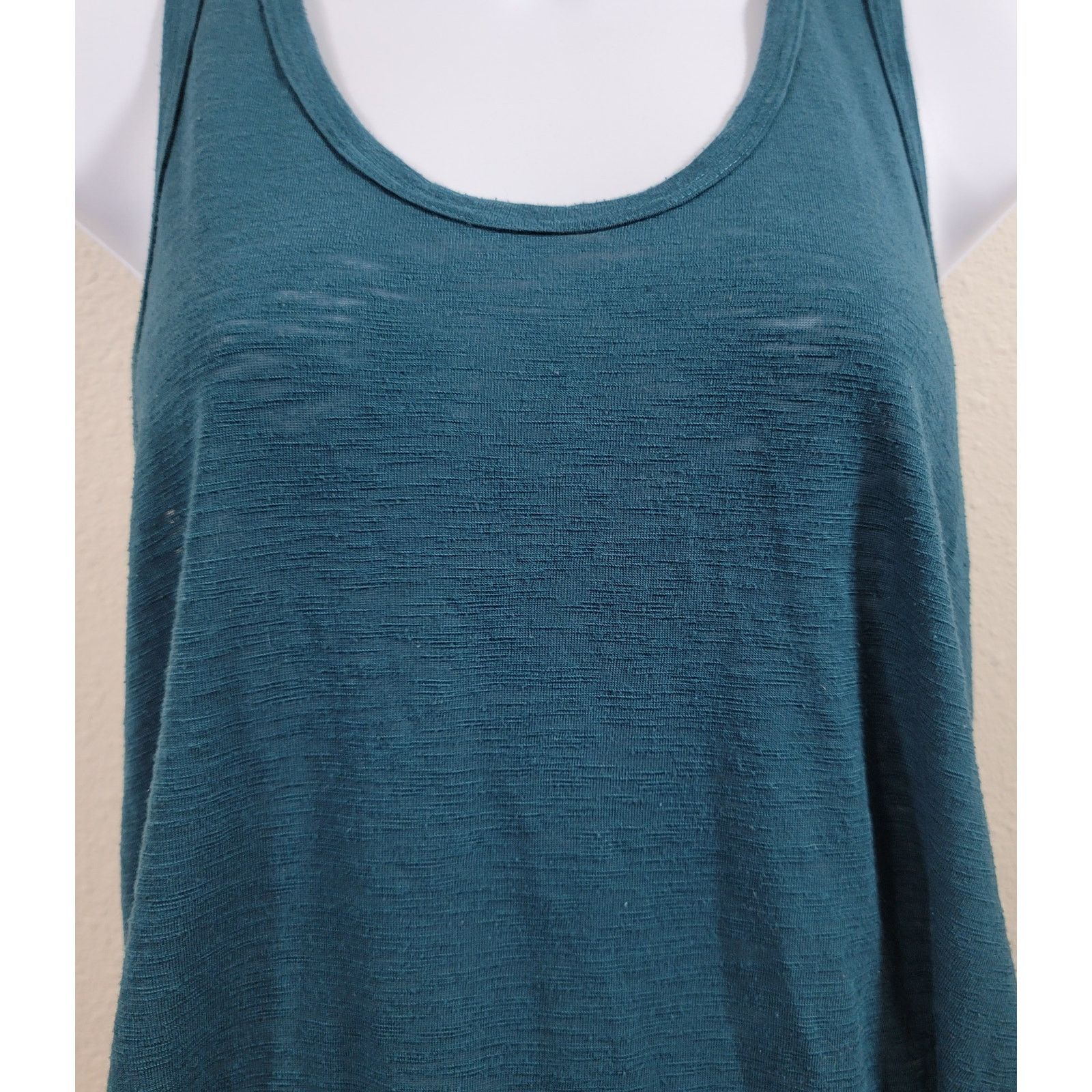Other Lush Green Blue Slub Knit Tank Top Small Lightweight Soft Size S / US 4 / IT 40 - 5 Thumbnail