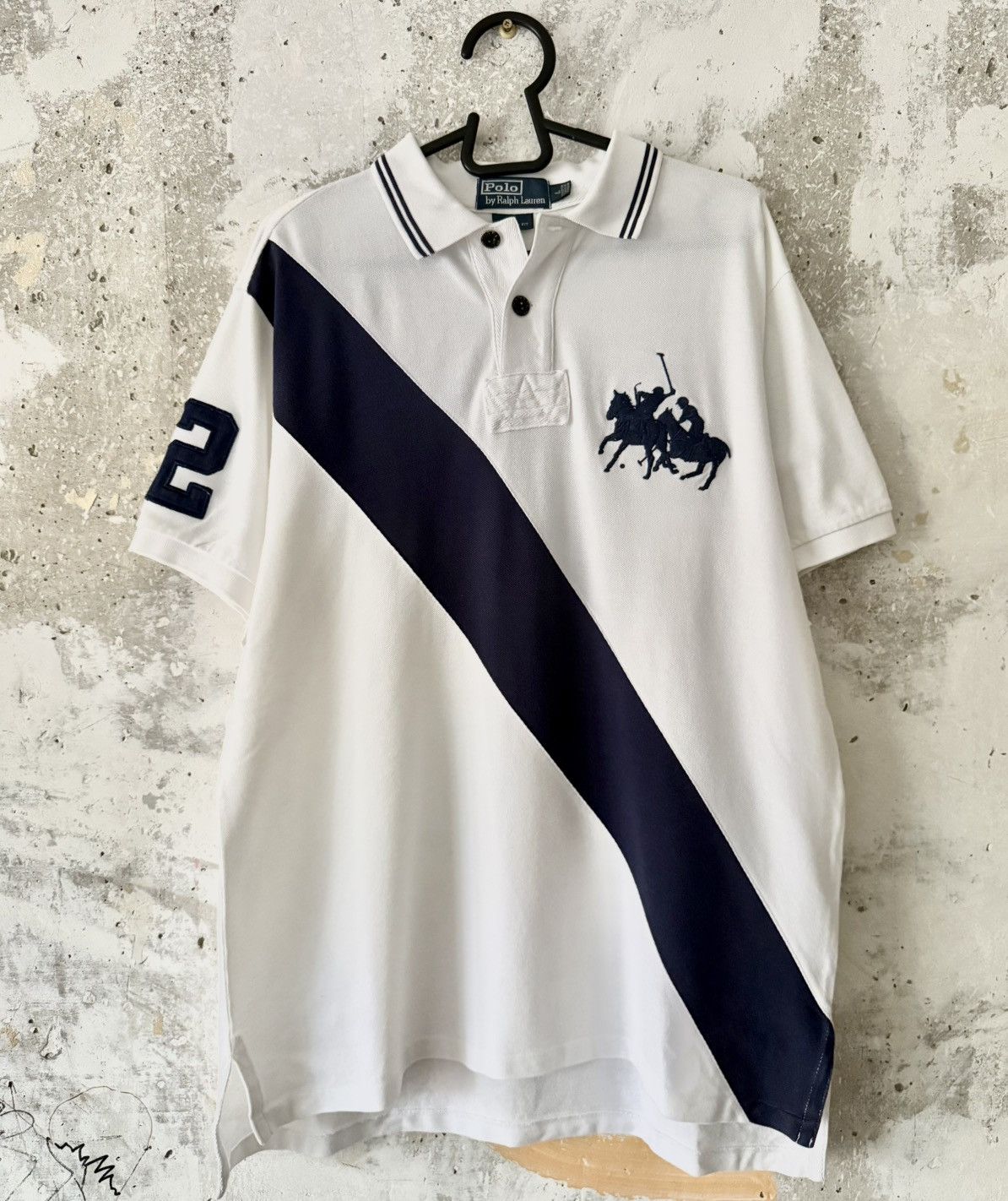 POLO Ralph Lauren BARCELONA ポロシャツ L Polo Ralph Lauren Barcelona Spain #2 Polo Shirt Big Pony Chief