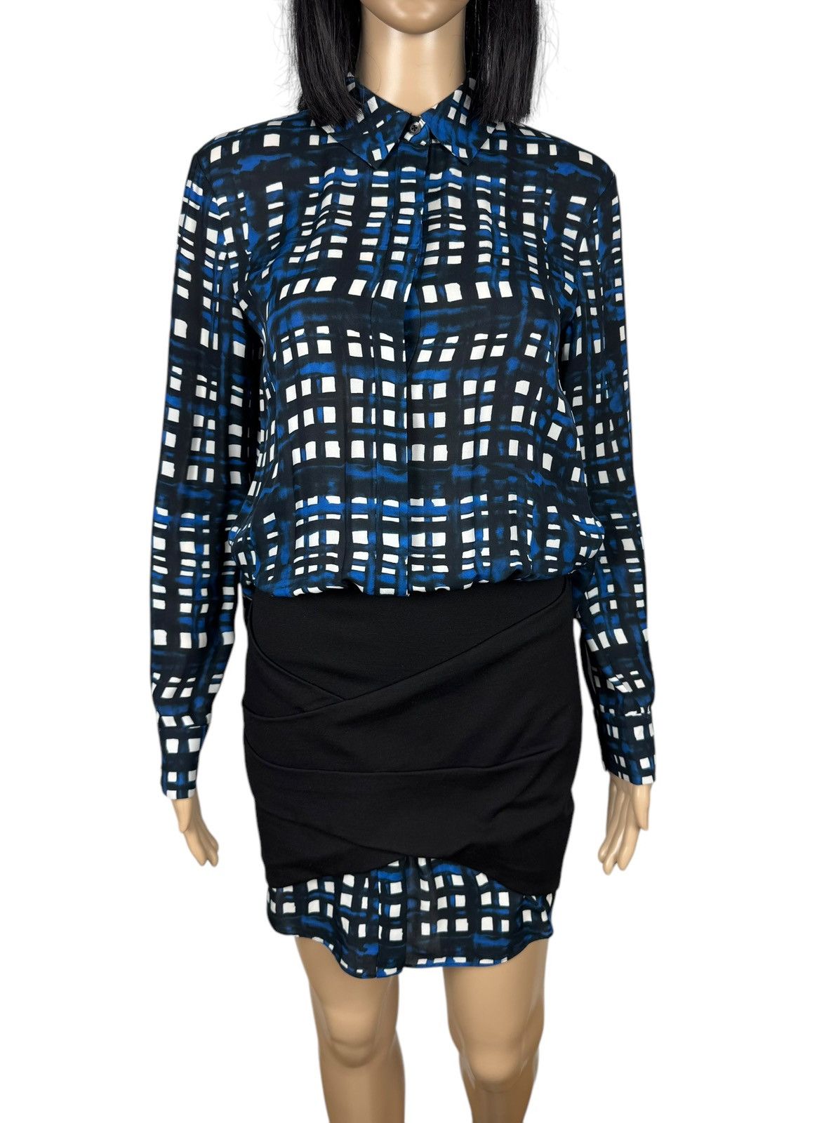 THAKOON Thakoon Addition Plaid Silk Mini Dress size 0 Size XS / US 0-2 / IT 36-38 - 3 Thumbnail