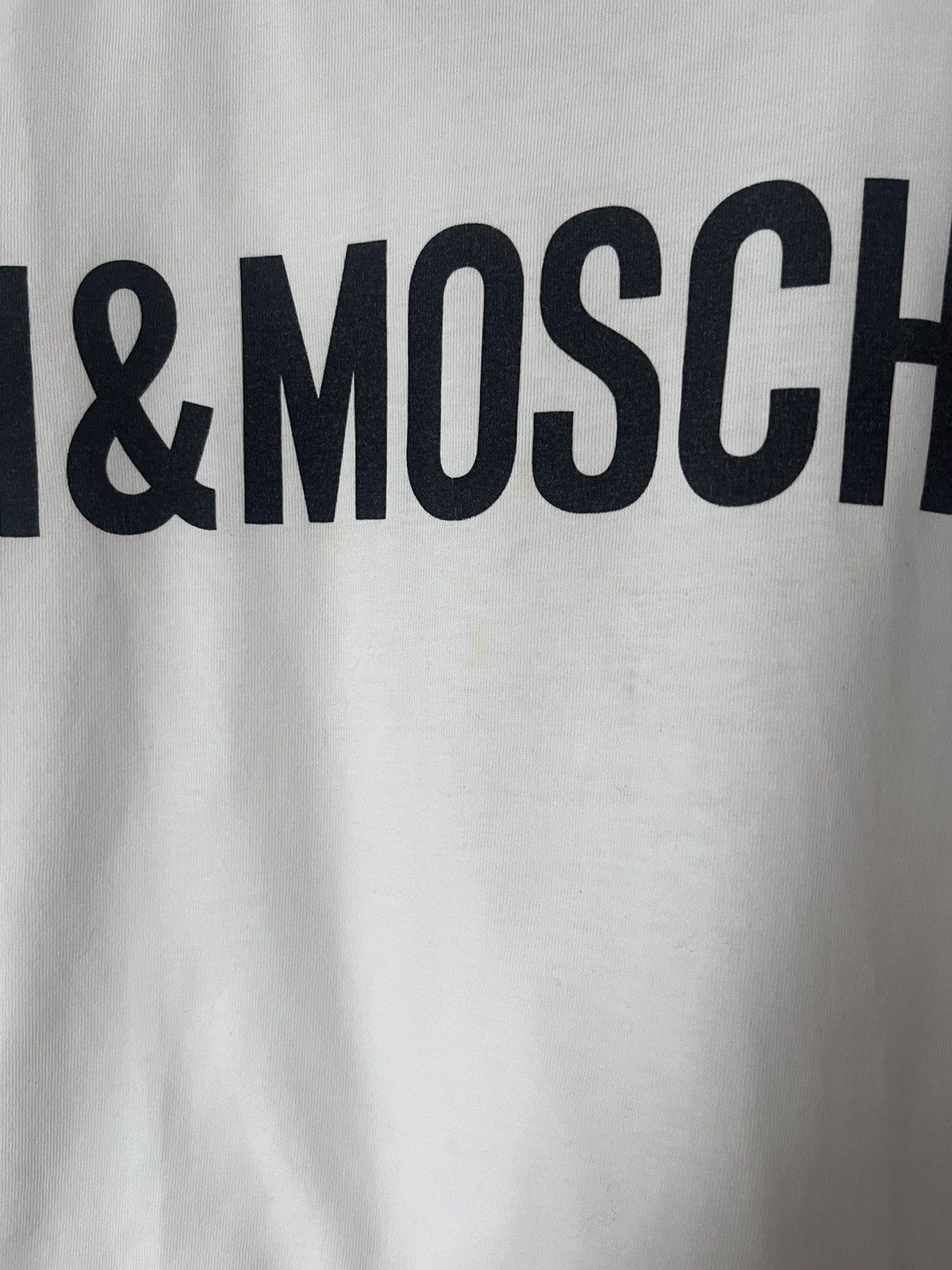 H&M × Moschino Moschino x H&M Big Logo White T-Shirt Size M / US 6-8 / IT 42-44 - 7 Thumbnail