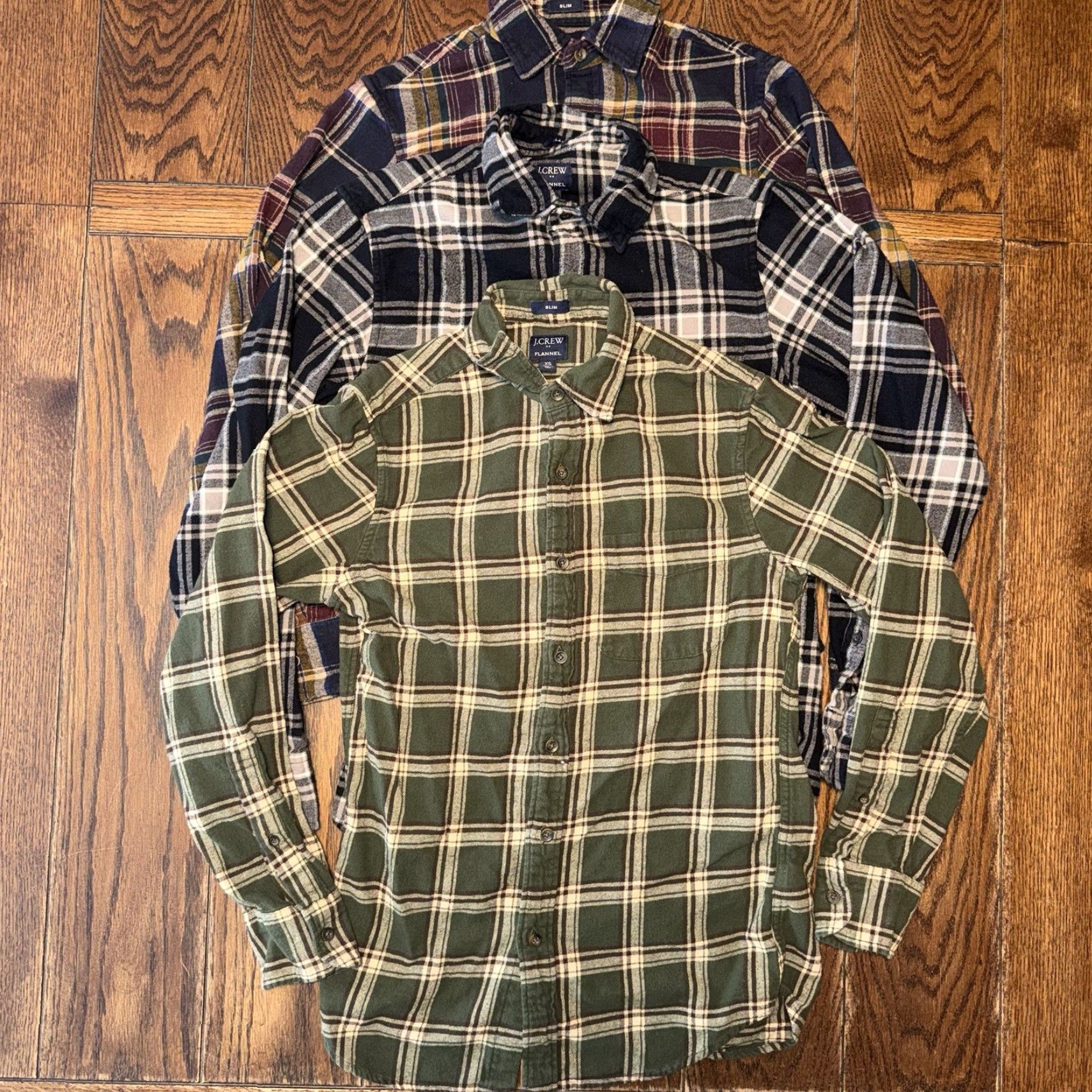 J.Crew J.CREW Shirt Men Plaid Flannel XS Slim Classic Long Sleeve Button Front Lot Of 3 Size US XS / EU 42 / 0 - 2 Thumbnail