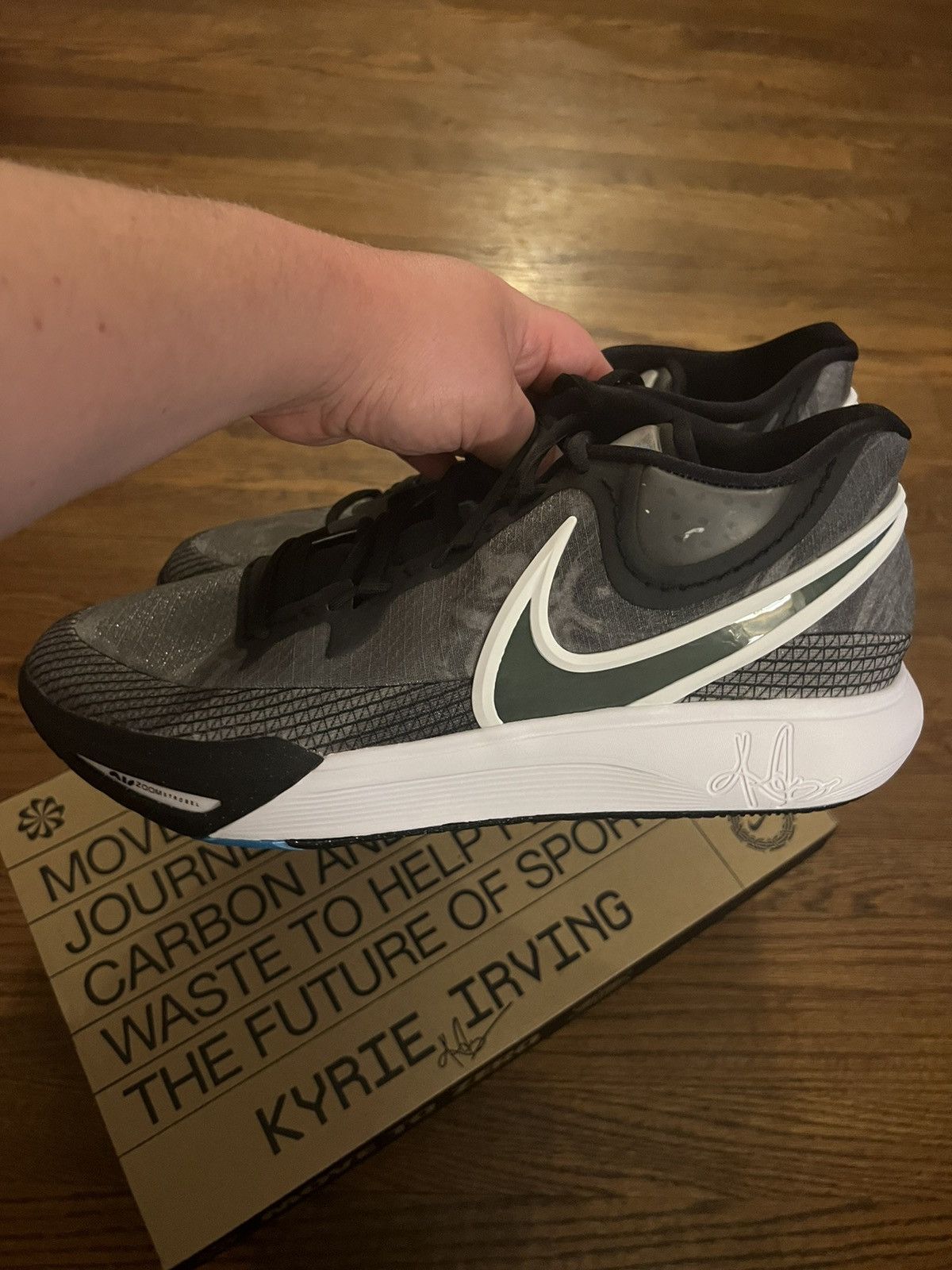 Nike Nike Kyrie 8 'Orca' DJ6017 001 Size 14 Black/Mercury Grey Size US 14 / EU 47 - 5 Thumbnail