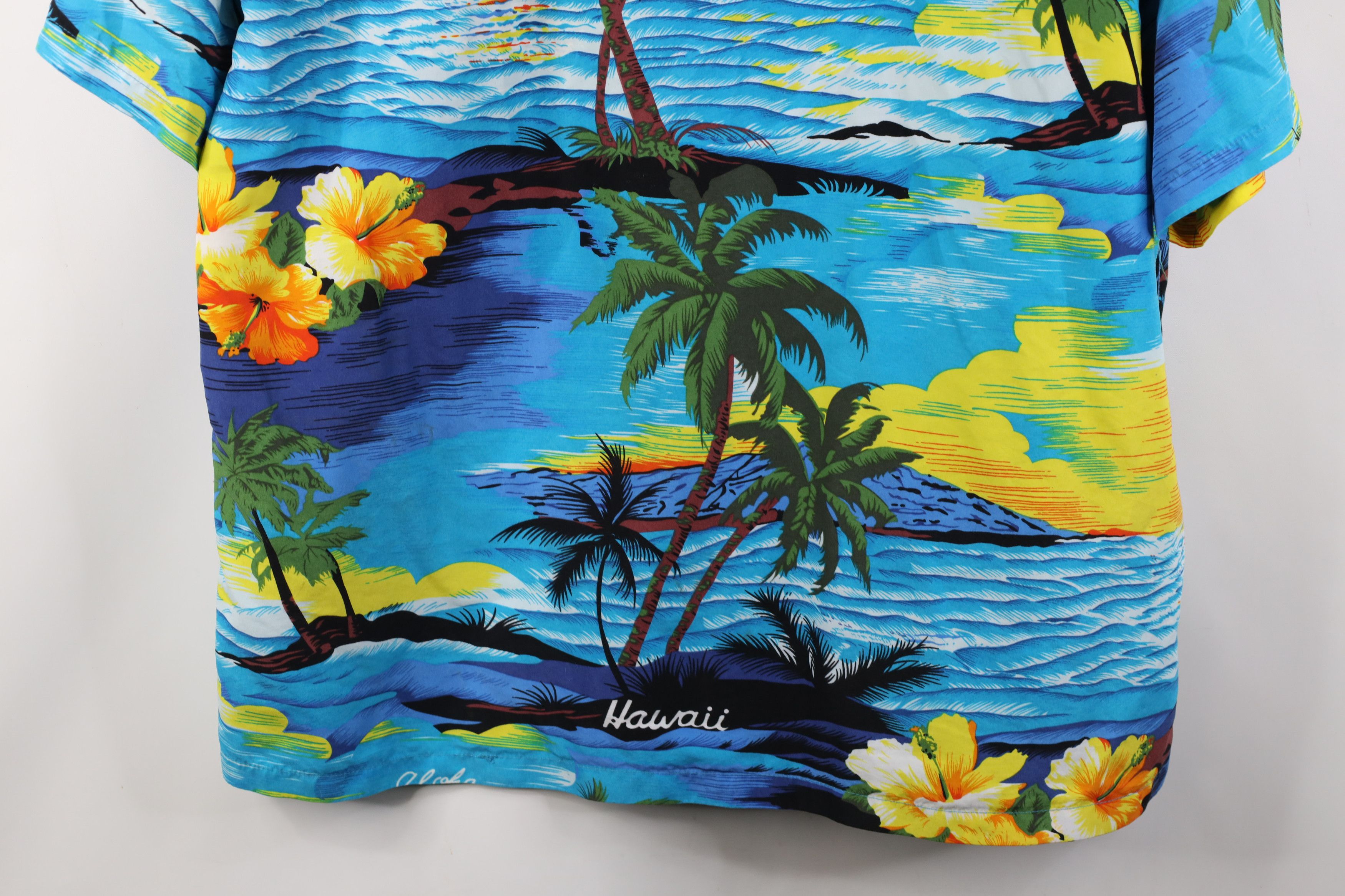 Vintage Vintage 90s Streetwear Luau Beach Hawaiian Button Shirt USA Size US XXL / EU 58 / 5 - 14 Thumbnail