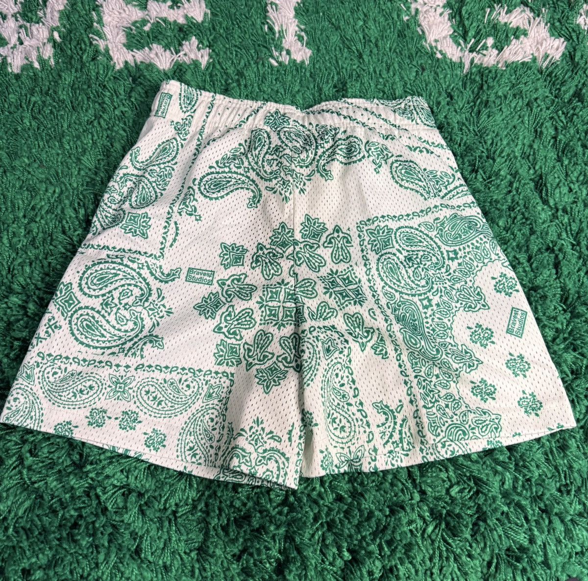 Bravest Studios Bravest Studio White/Green Paisley Size SMALL Size US 30 / EU 46 - 3 Thumbnail