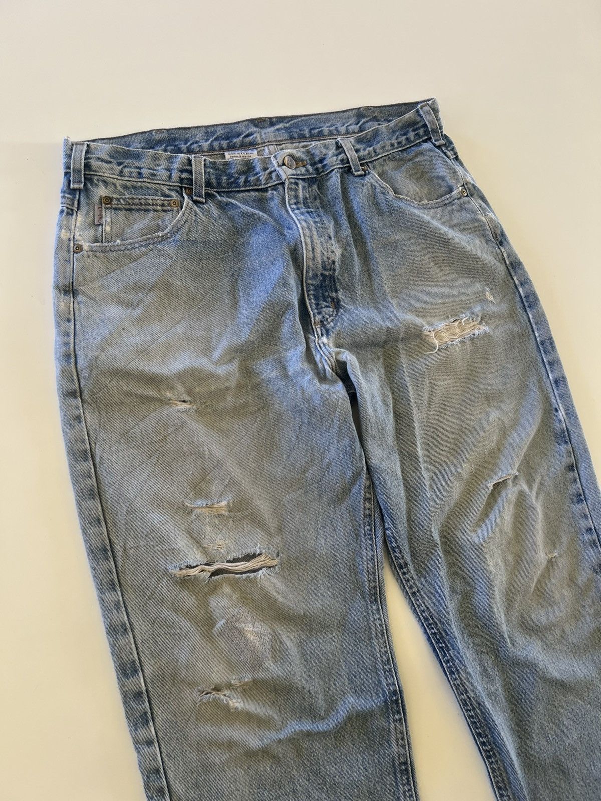 Vintage Carhartt Distressed Denim Jeans Size 38
