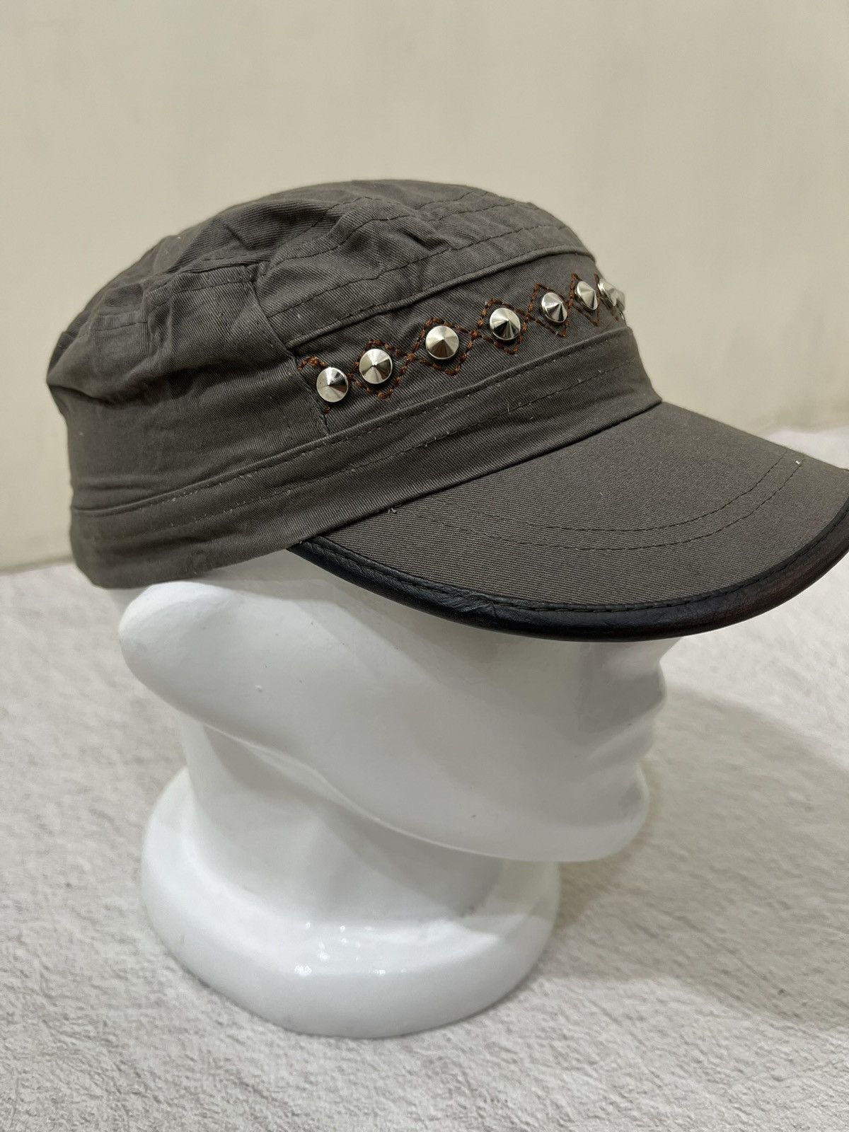 Kapital 2000s Japanese Cadet Hat Hybrid Punk Studded Cap y2k Lgb Size ONE SIZE - 4 Thumbnail