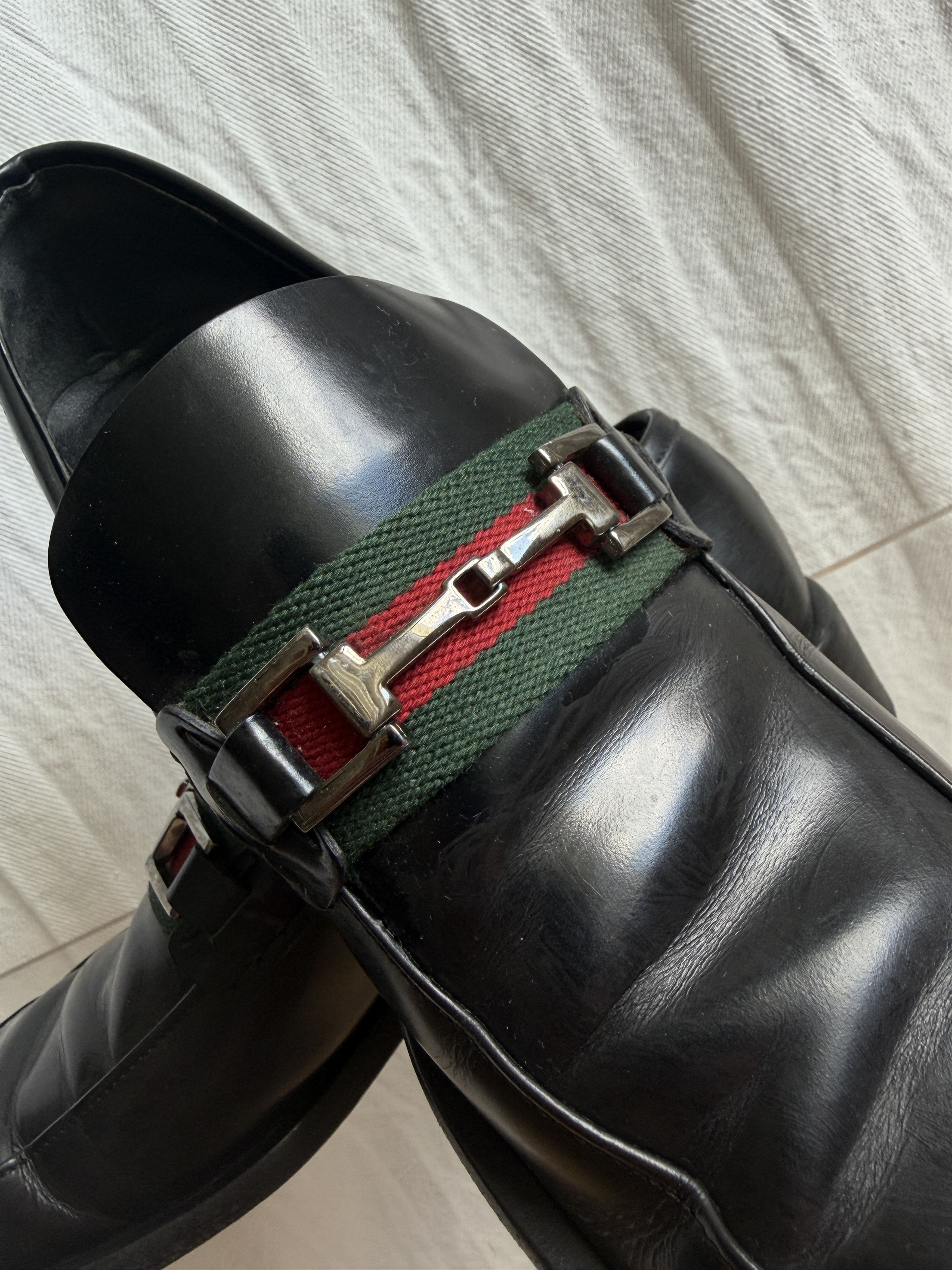Gucci Horsebit Square Toe Loafers Size US 7 / EU 40 - 3 Thumbnail