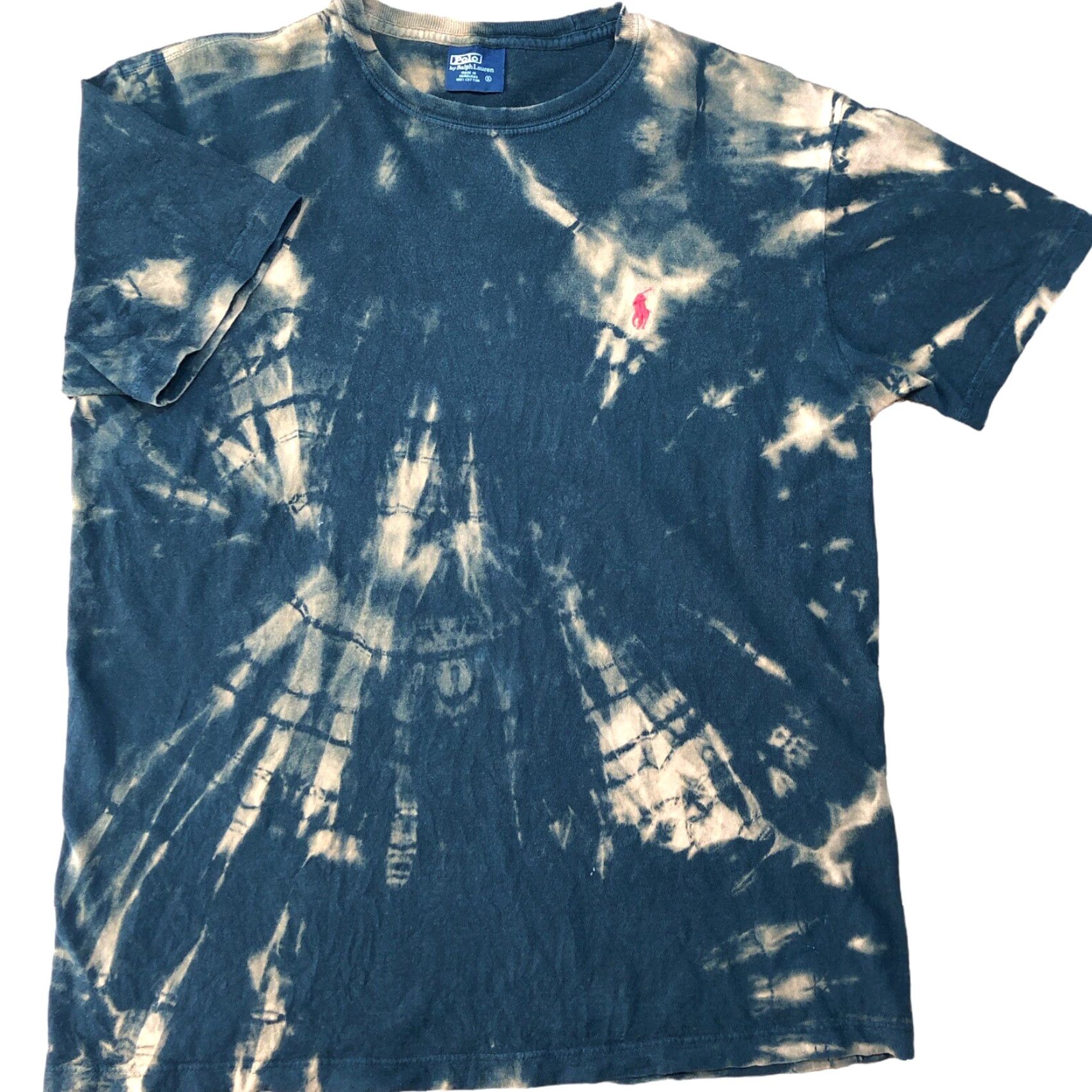 Polo Ralph Lauren VINTAGE Polo Ralph Lauren T-Shirt Classic, Tie Dye, Black, Cotton, Short Sleeve, Crew Neck, S, Men, Regular Fit, Acid Wash, 80s/90s Theme Size US S / EU 44-46 / 1 - 2 Thumbnail