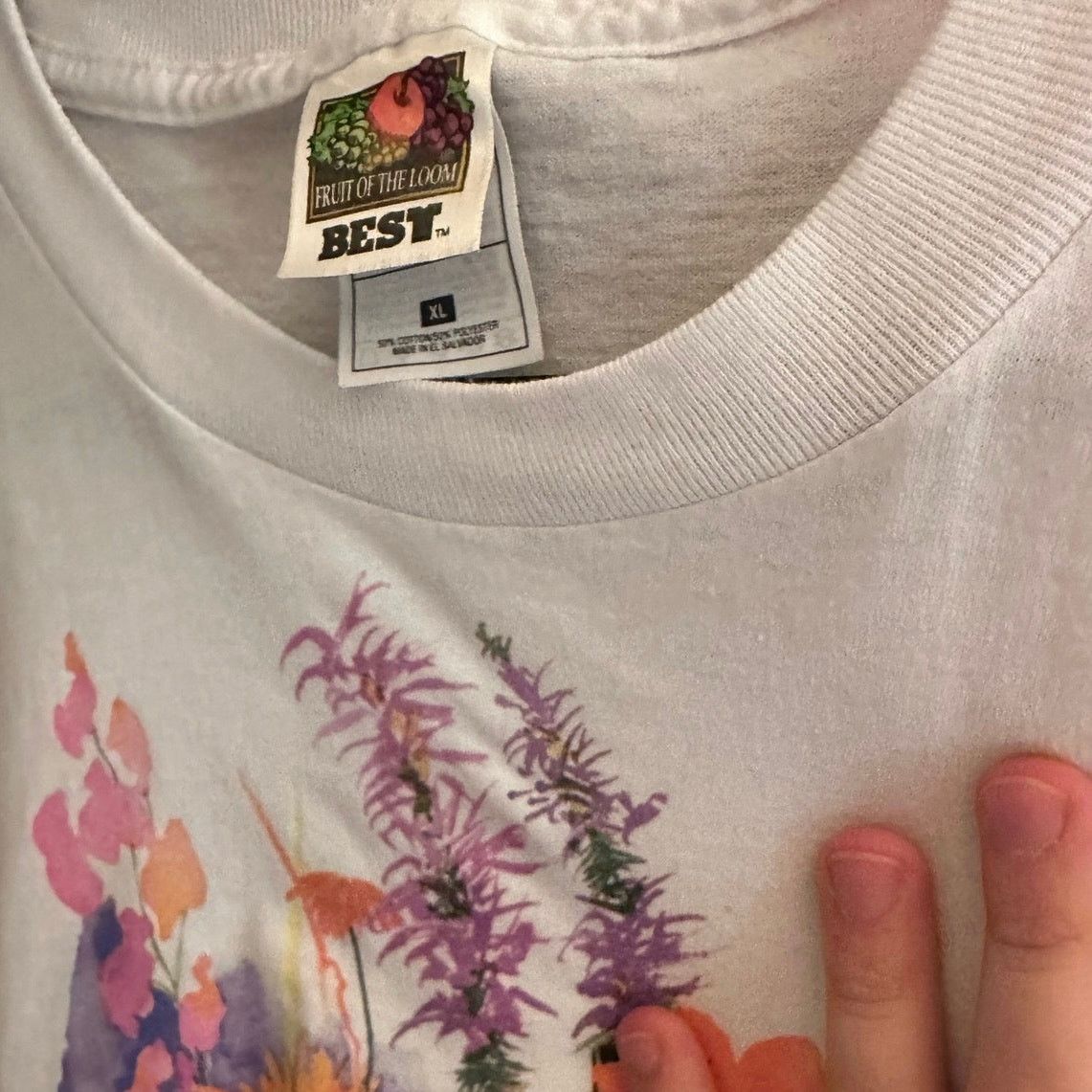 Hanes Artsy flower shirt Size XL / US 12-14 / IT 48-50 - 2 Thumbnail
