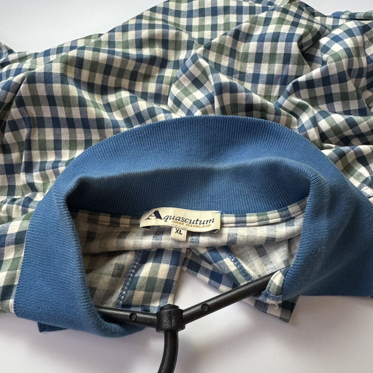 Aquascutum Aquascutum London Check Polo Shirt Size XL Size US XL / EU 56 / 4 - 11 Thumbnail