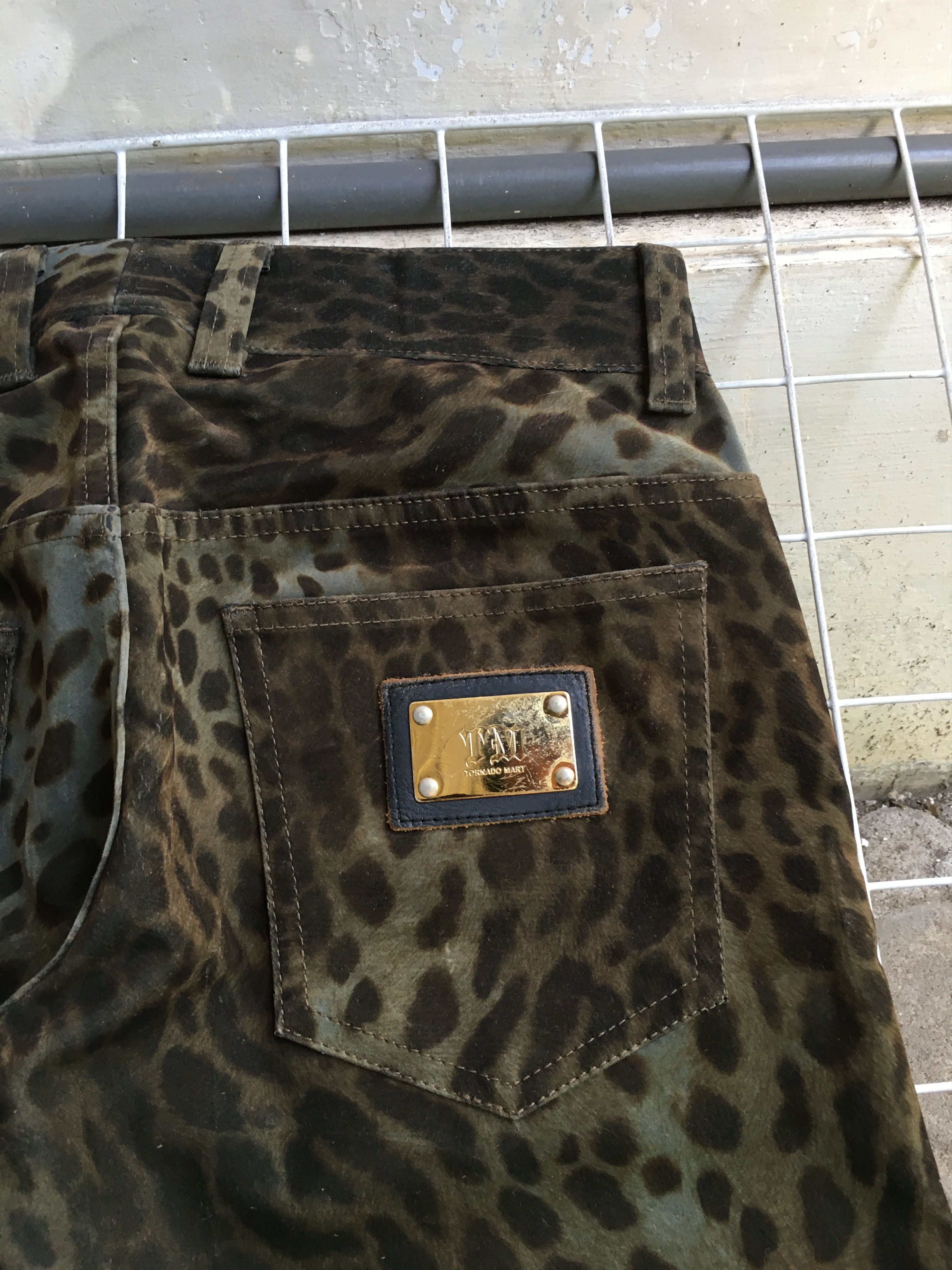 mart ? 【乾燥機対応】 leopard Flared Pants