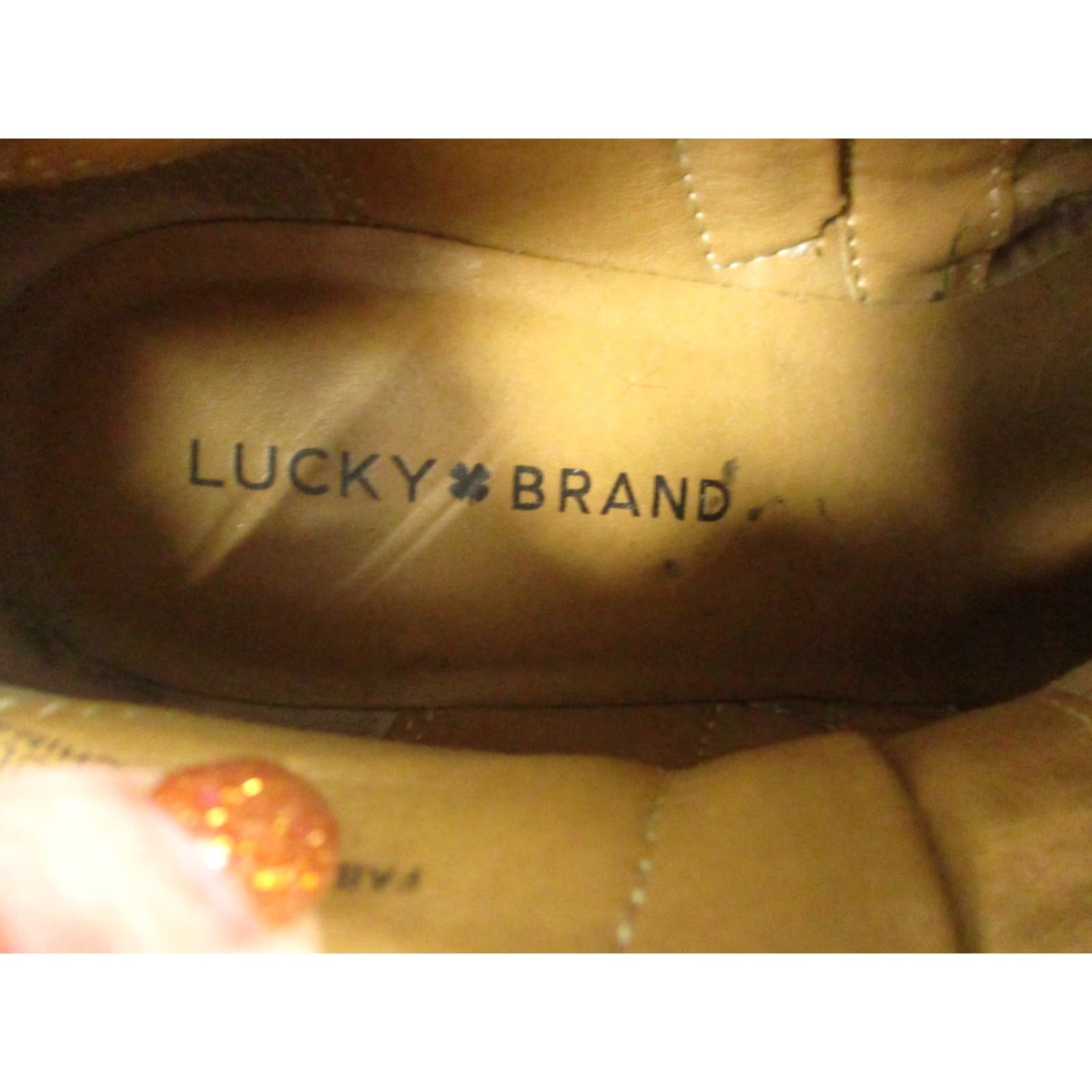 Lucky Brand Lucky Brand Snakeskin Python Zipper Ankle Boots 8.5 M Womens Tan Leather Upper Block Heel Size US 9 / IT 39 - 6 Thumbnail