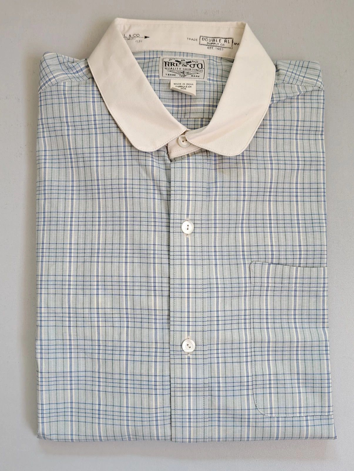 RRL Ralph Lauren Double RL Slim fit cotton jacquard shirt T 9103 Size US M / EU 48-50 / 2 - 1 Thumbnail