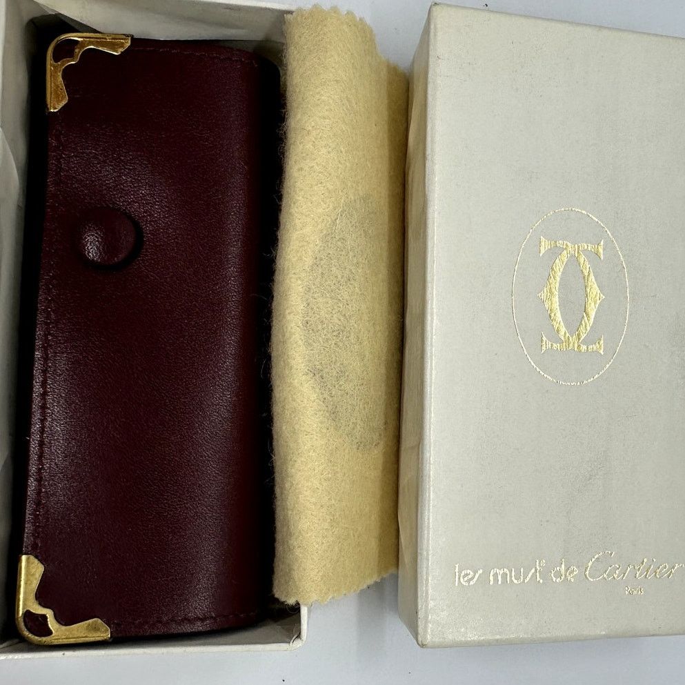 Cartier CARTIER Vintage Leather Key Case/HolderRARE box&dustbag EUC Size ONE SIZE - 10 Thumbnail