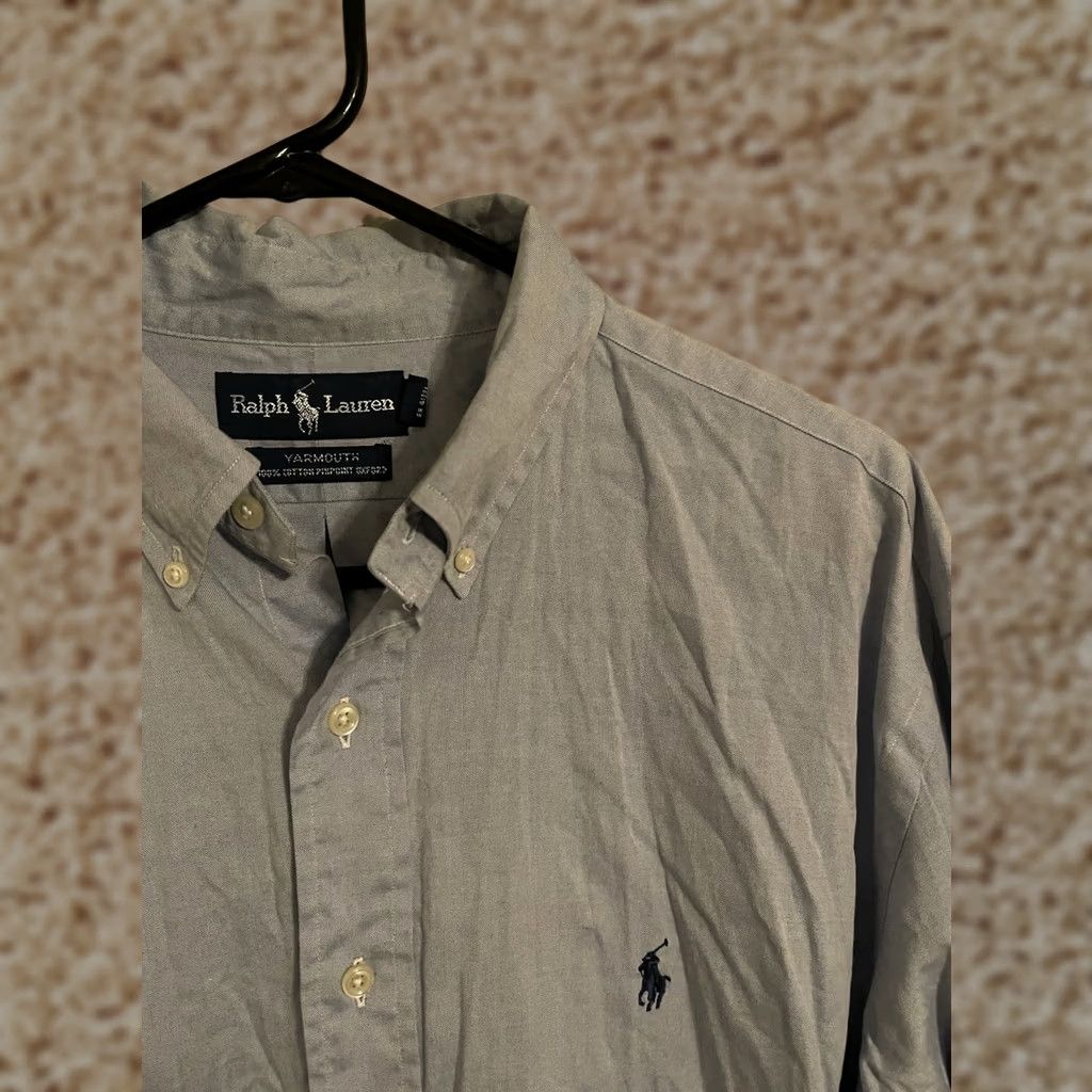 polo ralph lauren yarmouth dress shirt Ralph Lauren Polo Mens Yarmouth Pink Dress Shirt 16 32