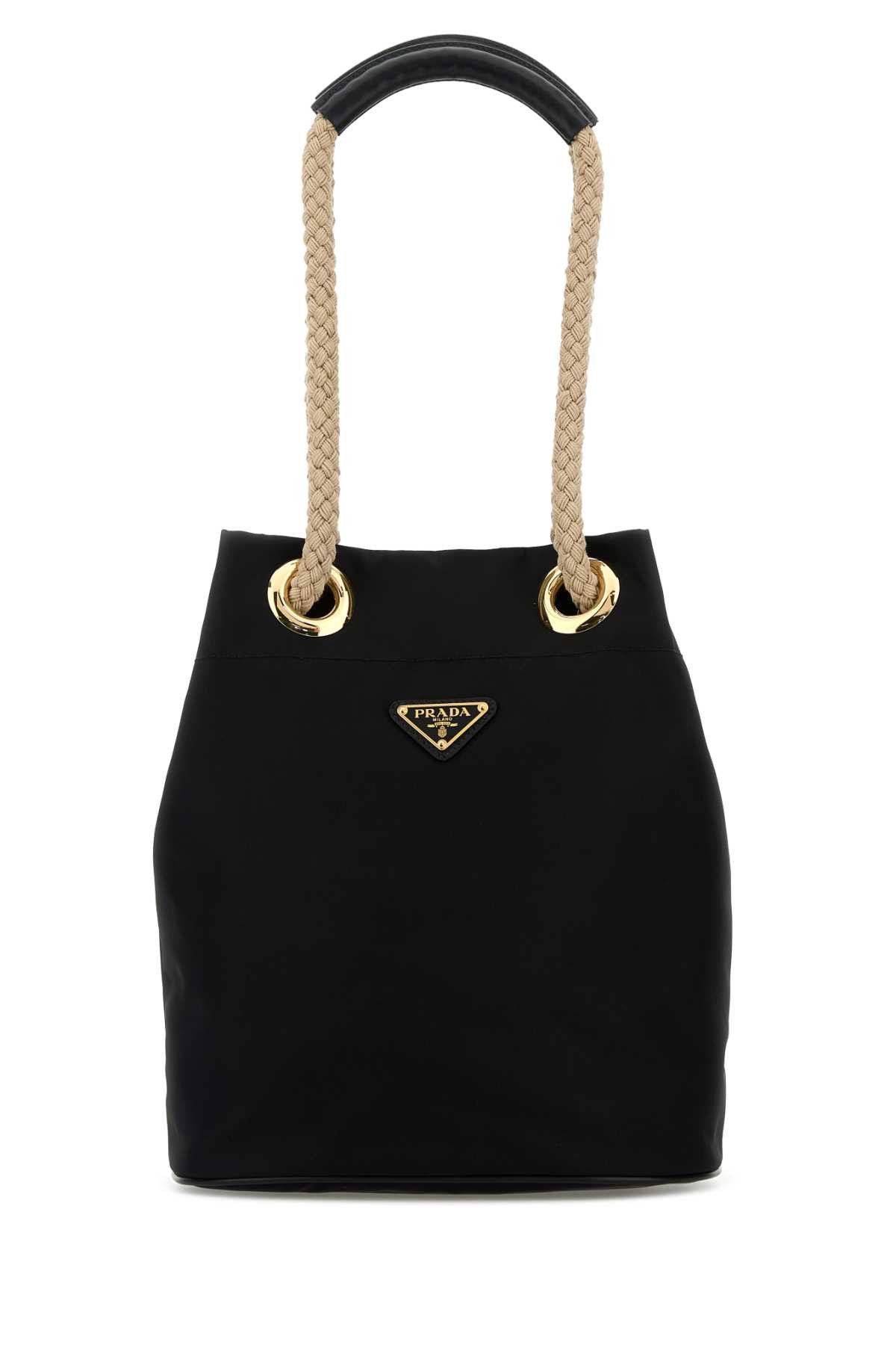 Prada Black Re-Nylon Prada Mariner Bucket Bag Size ONE SIZE - 1 Thumbnail