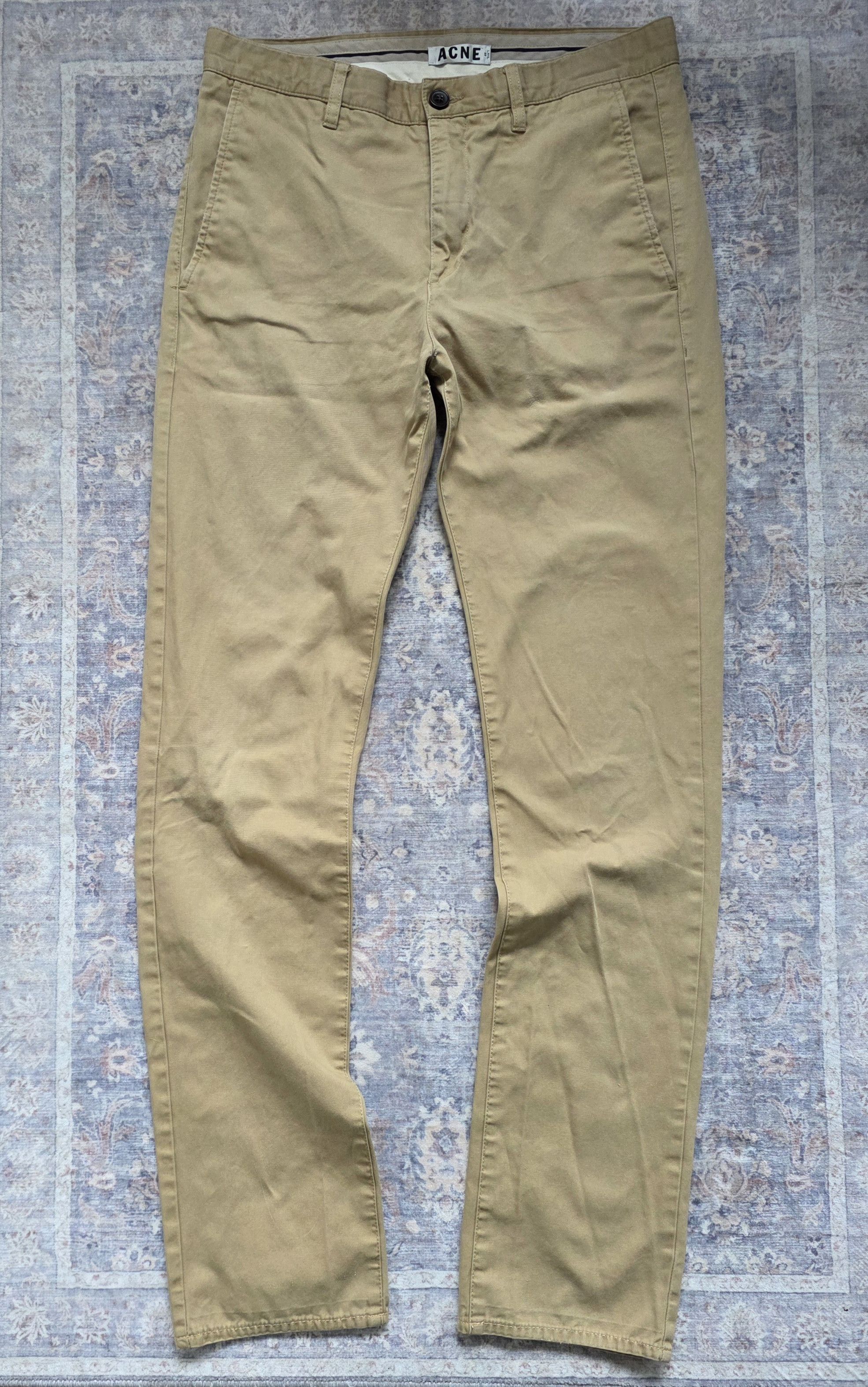 Acne Studios Acne Studios men's Roc Twill Chinos 31 Size US 31 - 1 Thumbnail