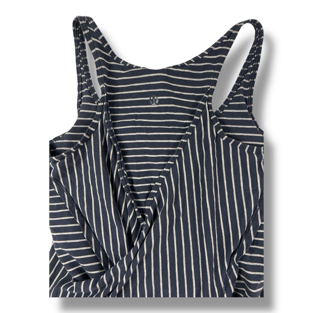 Lululemon Lululemon Vita Striped Racer Tank Top Size 6 Size M / US 6-8 / IT 42-44 - 6 Thumbnail