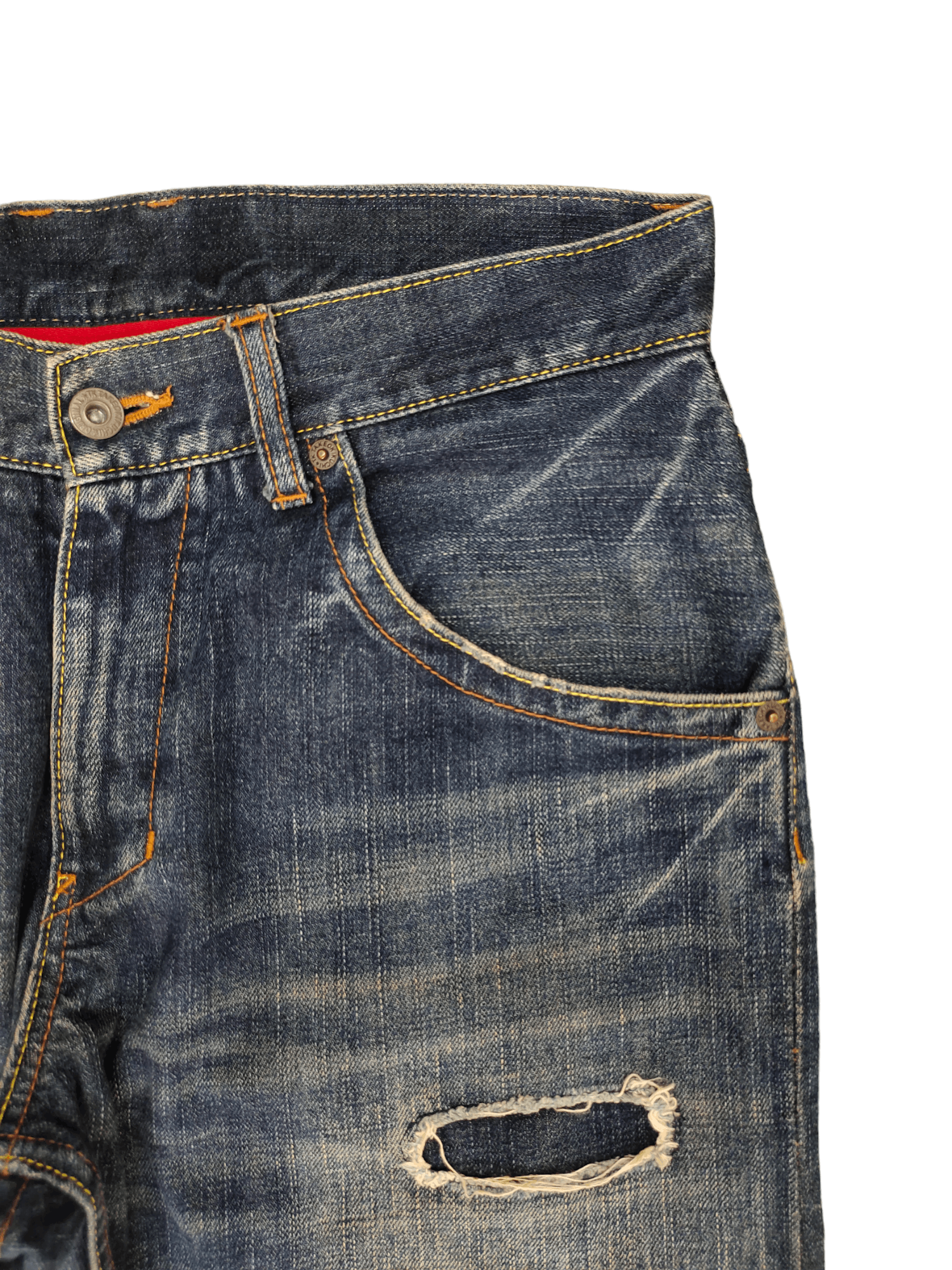 Kapital Vintage Y2k Takeo Kikuchi Repaired Jeans Undercover Style Size US 32 / EU 48 - 3 Thumbnail
