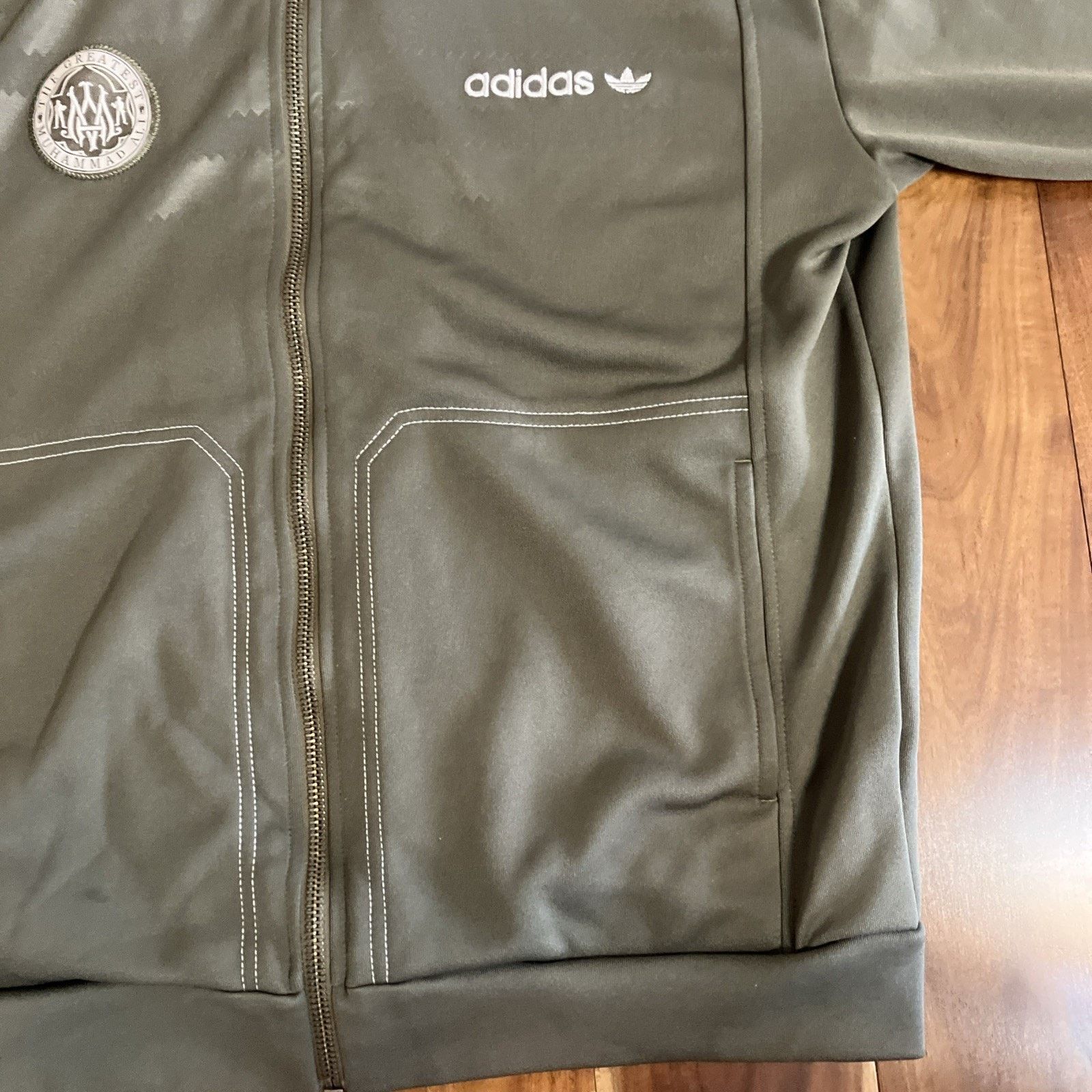 Adidas ADIDAS Muhammad Ali Full Zip Jacket Boxing Mens Sz: M Y2K Size US M / EU 48-50 / 2 - 9 Thumbnail