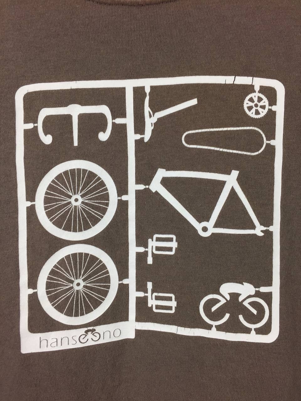 Vintage Vtg Hanseeno Cycling Apparel Bicycle Parts Kit Graphic Tee Size US M / EU 48-50 / 2 - 4 Thumbnail