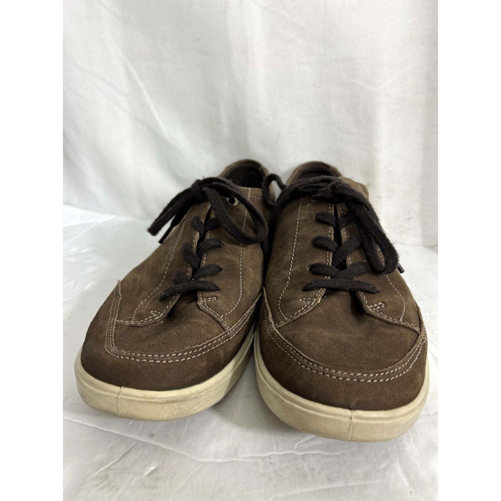 Ecco ECCO Danish Design Sneaker Shoes Brown Leather Size 44/US 10 Men Casual Lace Up Designer Shoes Size US M / EU 48-50 / 2 - 6 Thumbnail