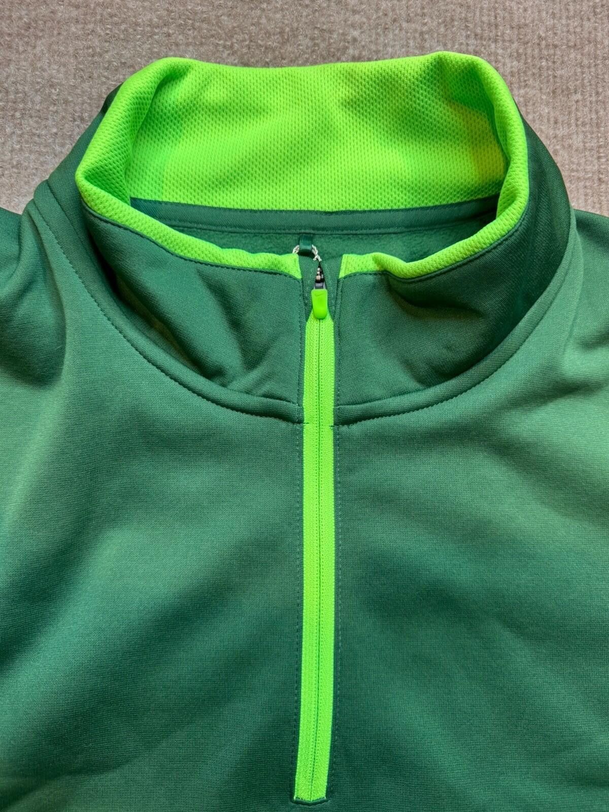 Nike Nike Golf Men's Lg Green Tour Performance 1/4 Zip NWT [741] Size US L / EU 52-54 / 3 - 6 Thumbnail