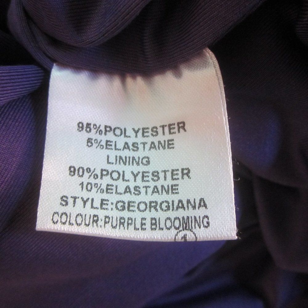 Ellen Tracy Lindy Bop Womens Size 12 "Purple Blooming" Dress Size L / US 10 / IT 46 - 8 Thumbnail